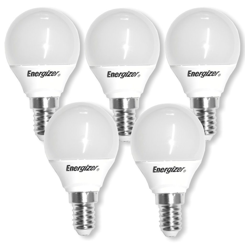 Energizer LED-Leuchtmittel 5 Stück Tropfen E14 4,5W, E14, 2700K (Warmweiß)