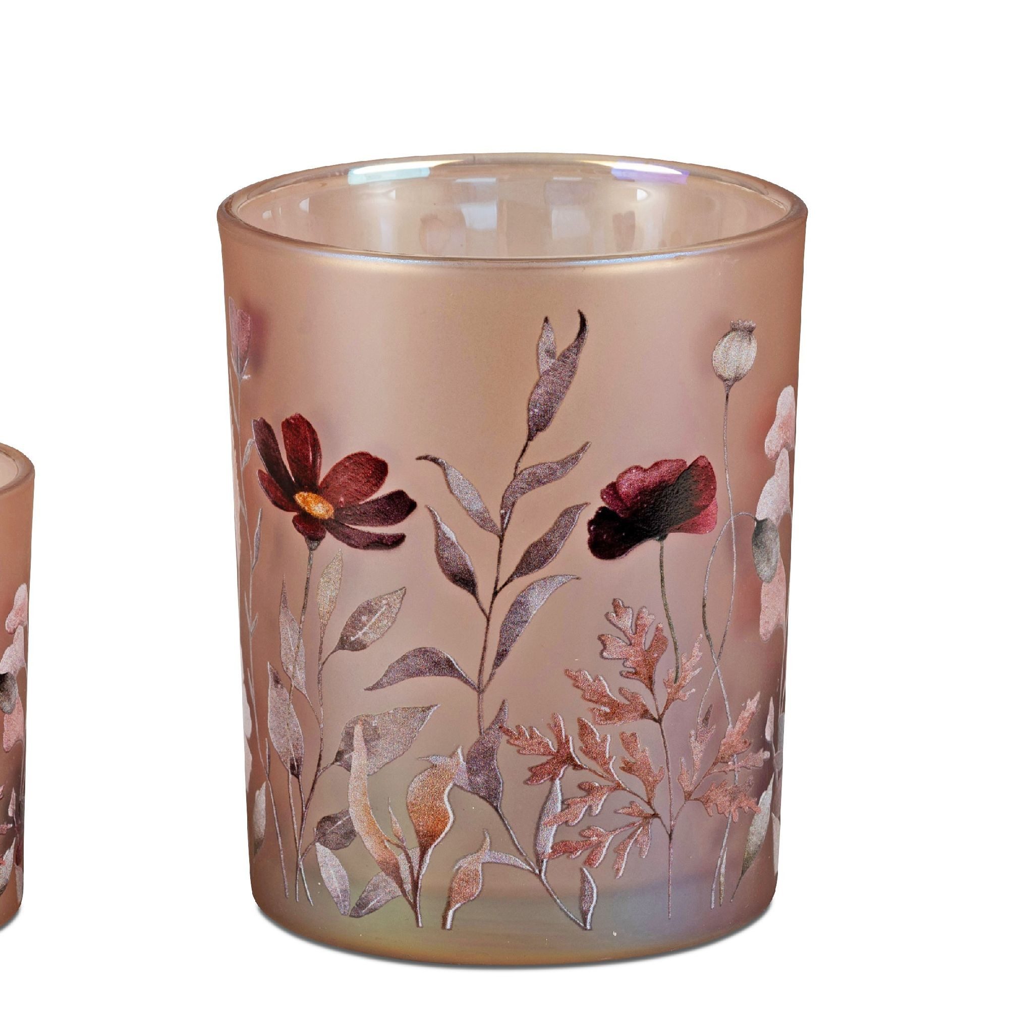 formano Teelichthalter Herbstzeit, Farbe: Rosa, Motiv: günstig online kaufen