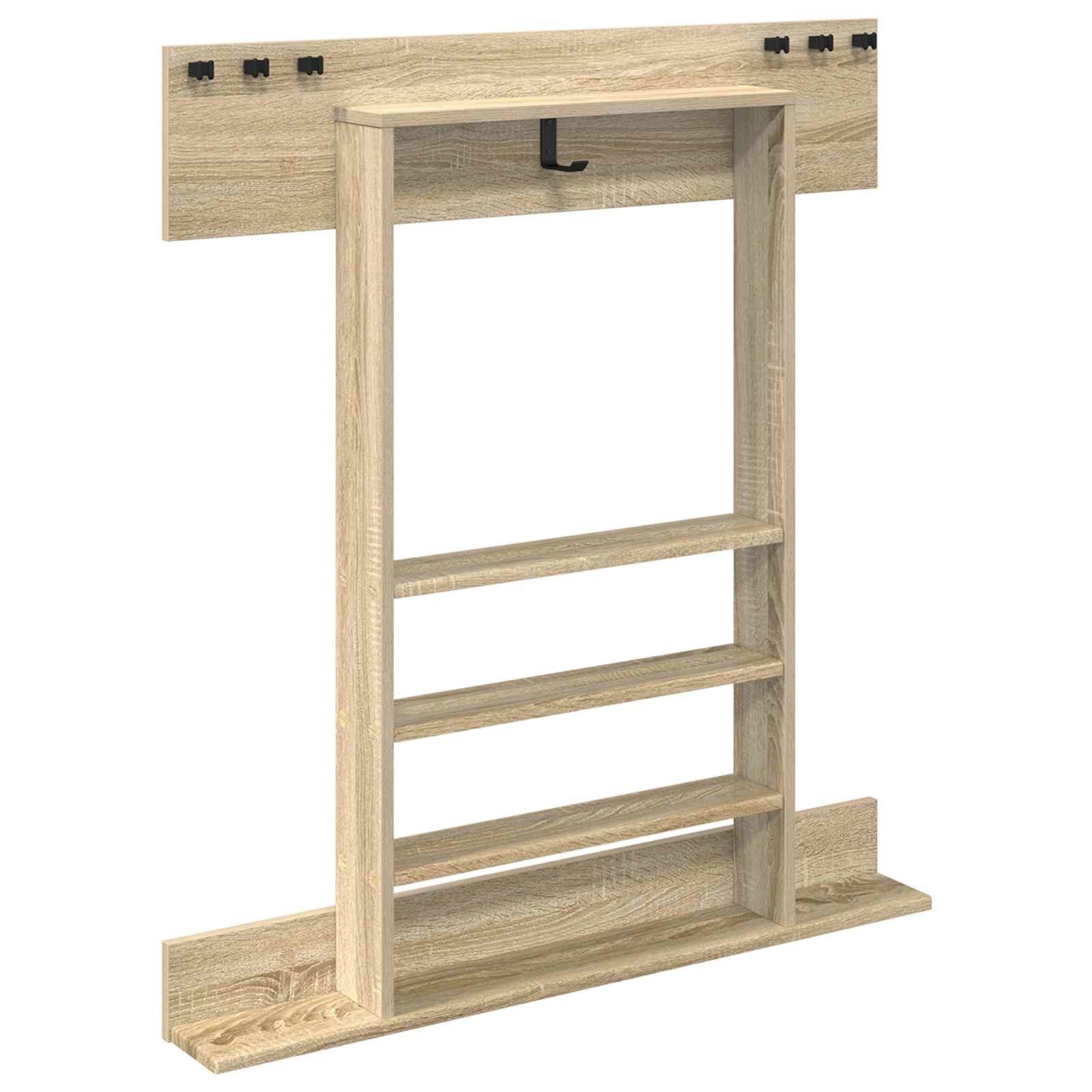 vidaXL Billardtisch Billardqueue-Ständer Holzwerkstoff 93 x 12 x 103 cm, (1-tlg)