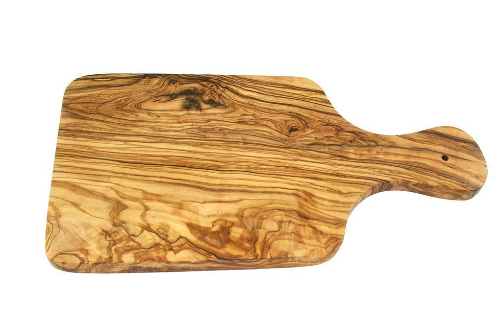 Olivenholz-erleben Kräuterschneidebrett mit Griff, aus echtem Olivenholz ca. 23 x 10 cm, Olivenholz, (1-St), Ein hochwertiger Alltagsbegleiter – praktisch, schön, immer ein Unikat