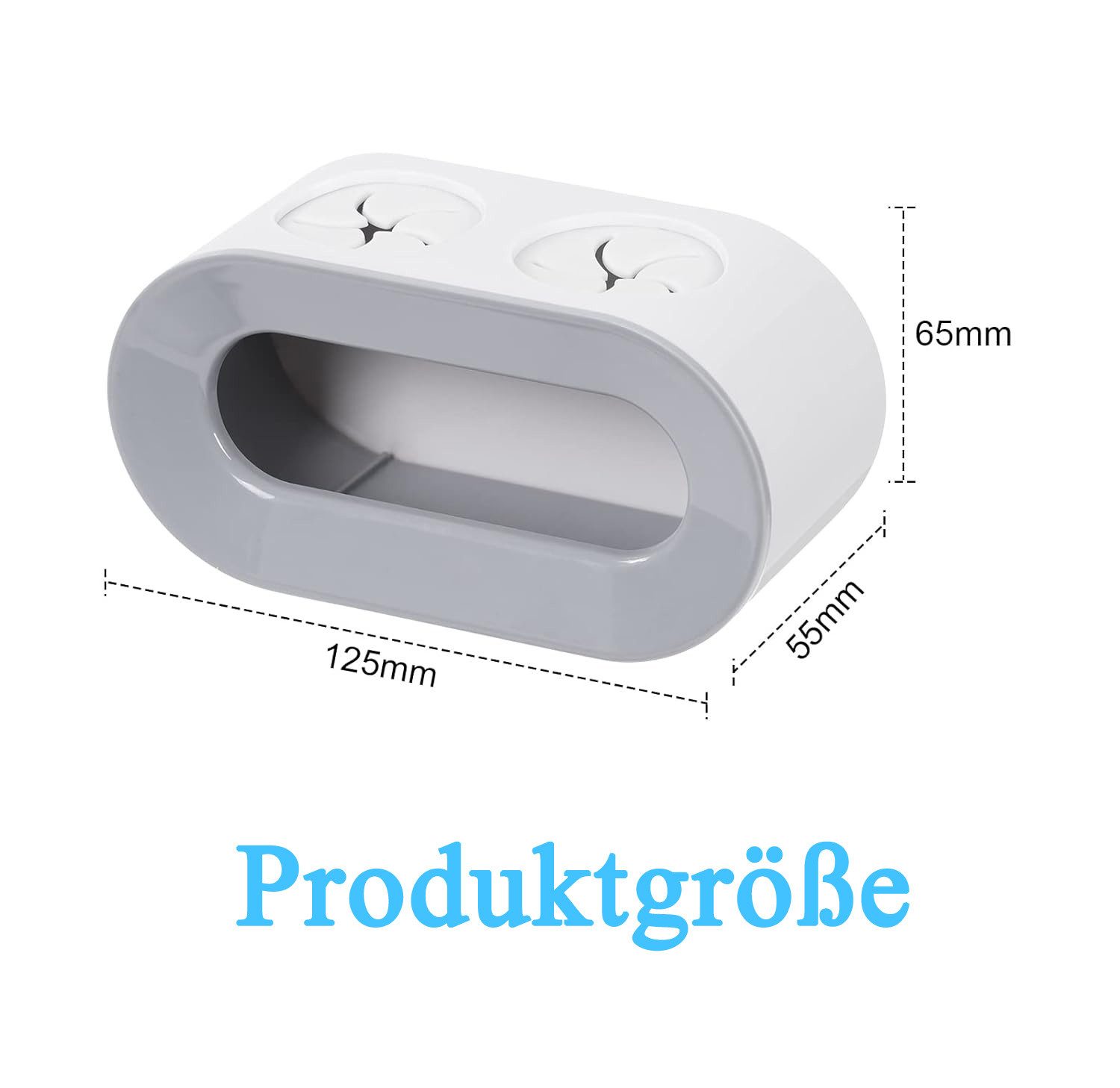 Zyronn Zahnbürstenhalter Universal Zahnbürstenhalter 2er Set, Wand befestigter, (2-St), Zahnbürstenhalter, Ohne Bohren Halterung Elektrische Zahnbürste