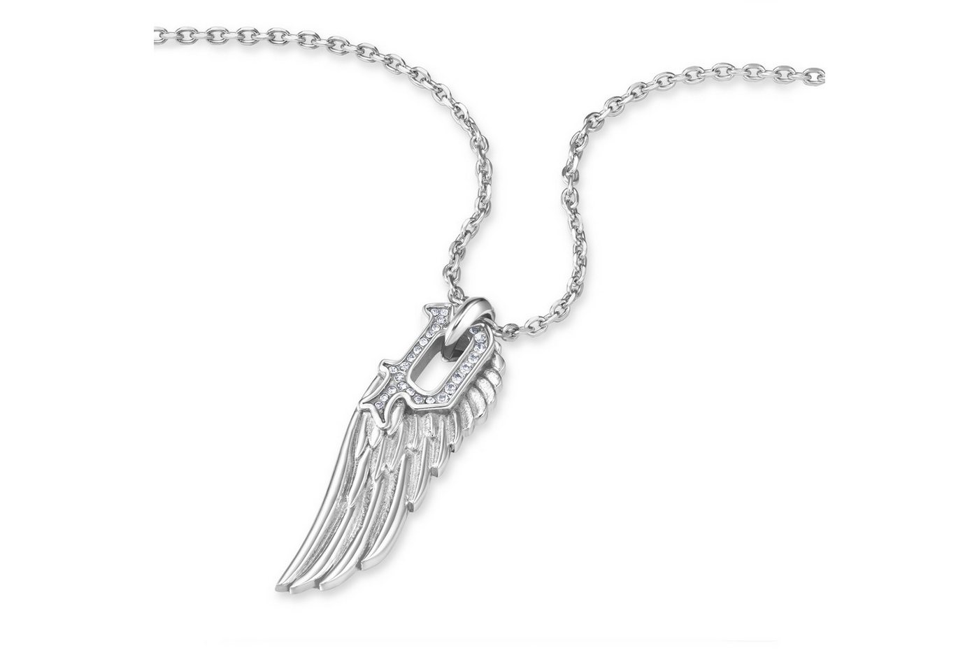 Police Kette mit Anhänger P-Wing silber... Police Kette mit Anhänger P-Wing silber...