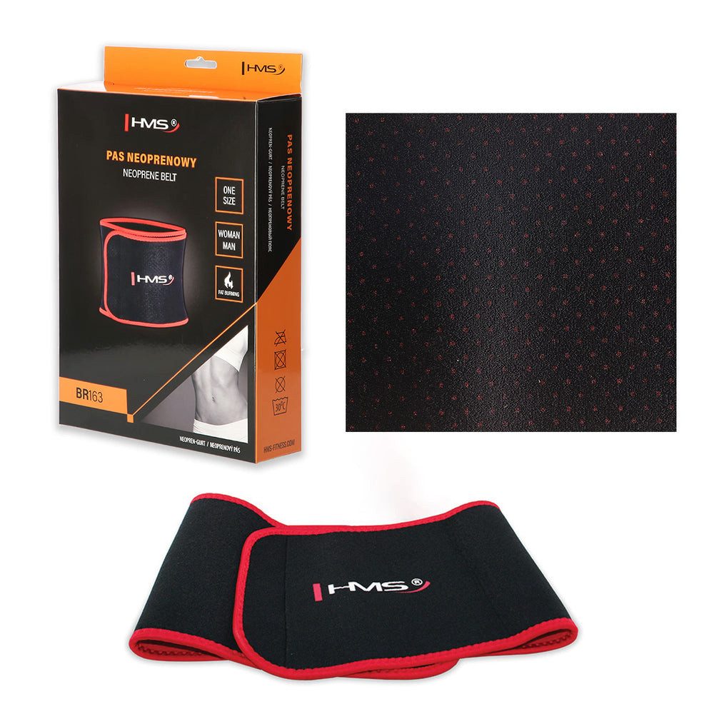 HMS Bauchweggürtel Bauchgürtel Taillengürtel Neoprengürtel (Spar-Set, 1-tlg) Neopren, Klettverschluss, Mesh-Belüftung