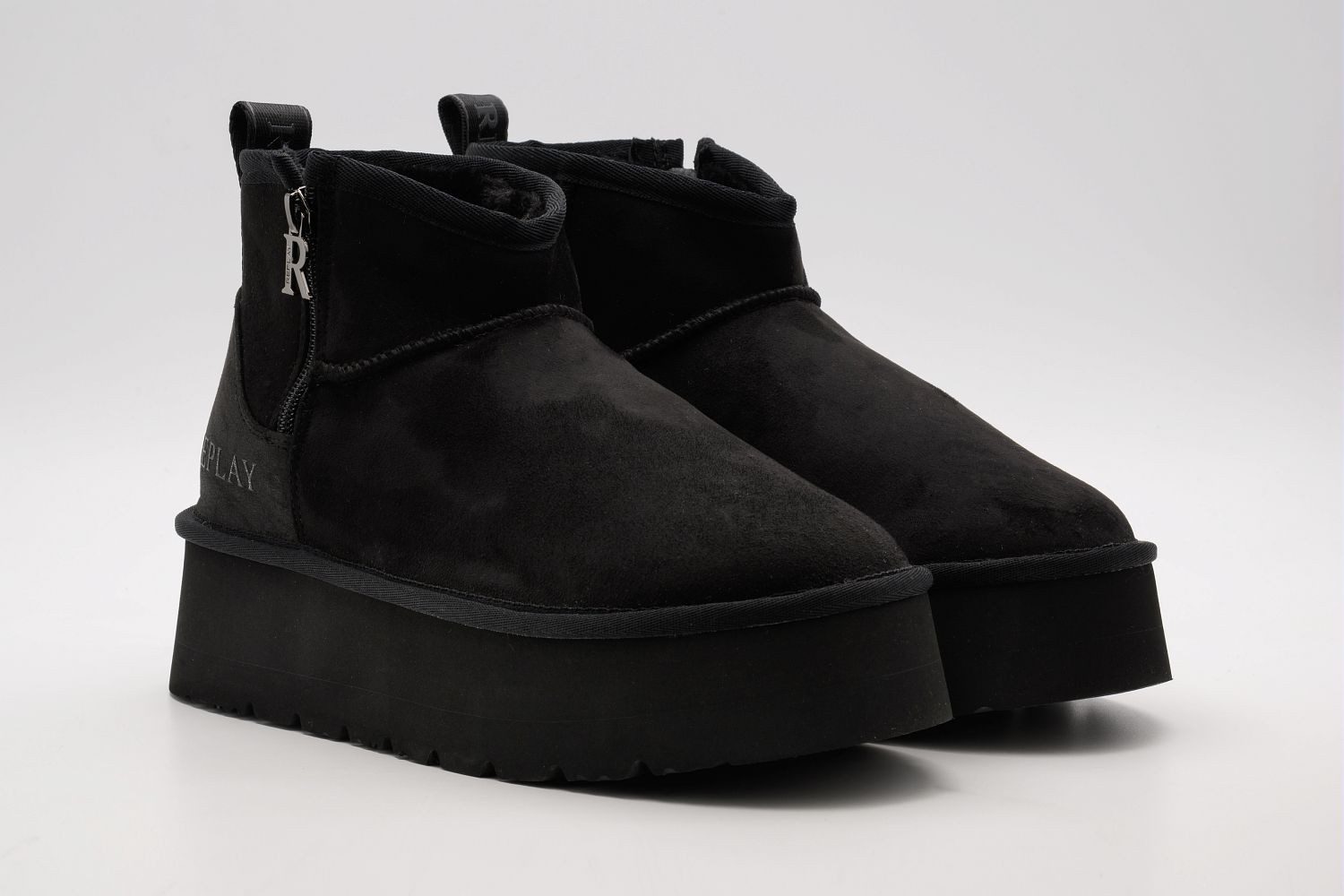 Replay CHIC ZIP Winterboots Plateauboots, Stiefelette mit Anziehlasche und Reißverschluss