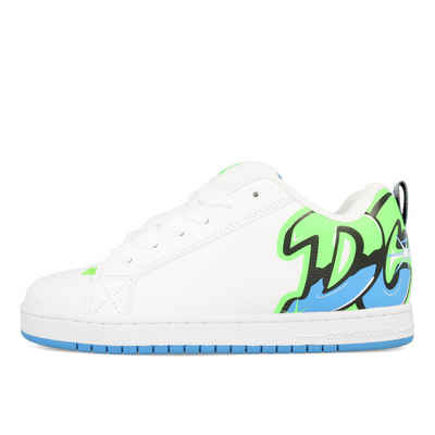 DC Shoes DC Court Graffik Herren White Lime Turquoise EUR 42.5 Sneaker