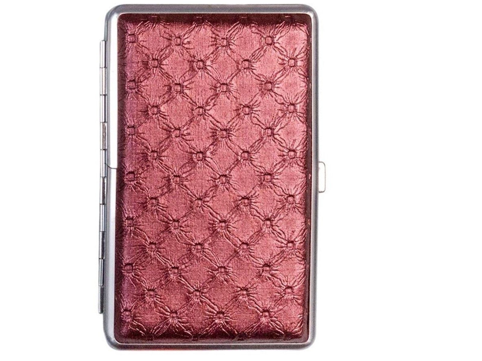 Rosa Zigaretten Etui Box Zigarettenetui Leder Design im Trend Farbton Pink 