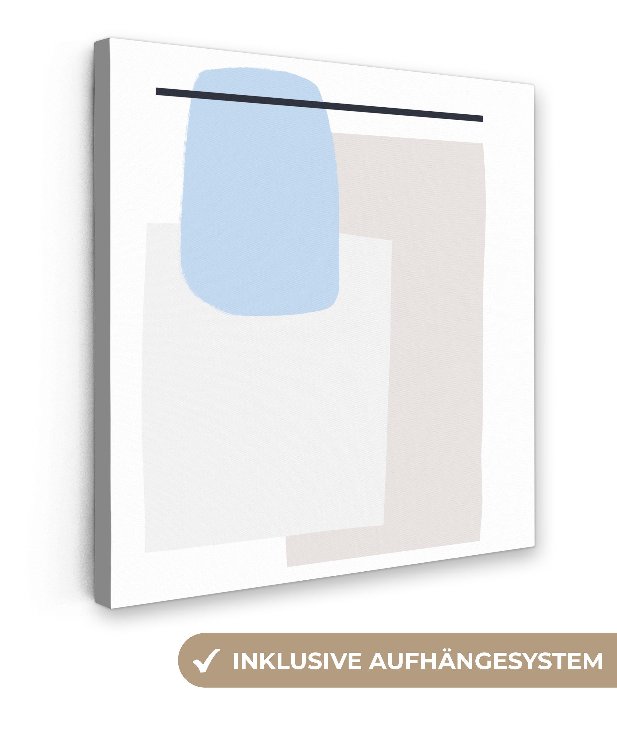 OneMillionCanvasses® Leinwandbild Abstrakt - Geometrische Formen günstig online kaufen