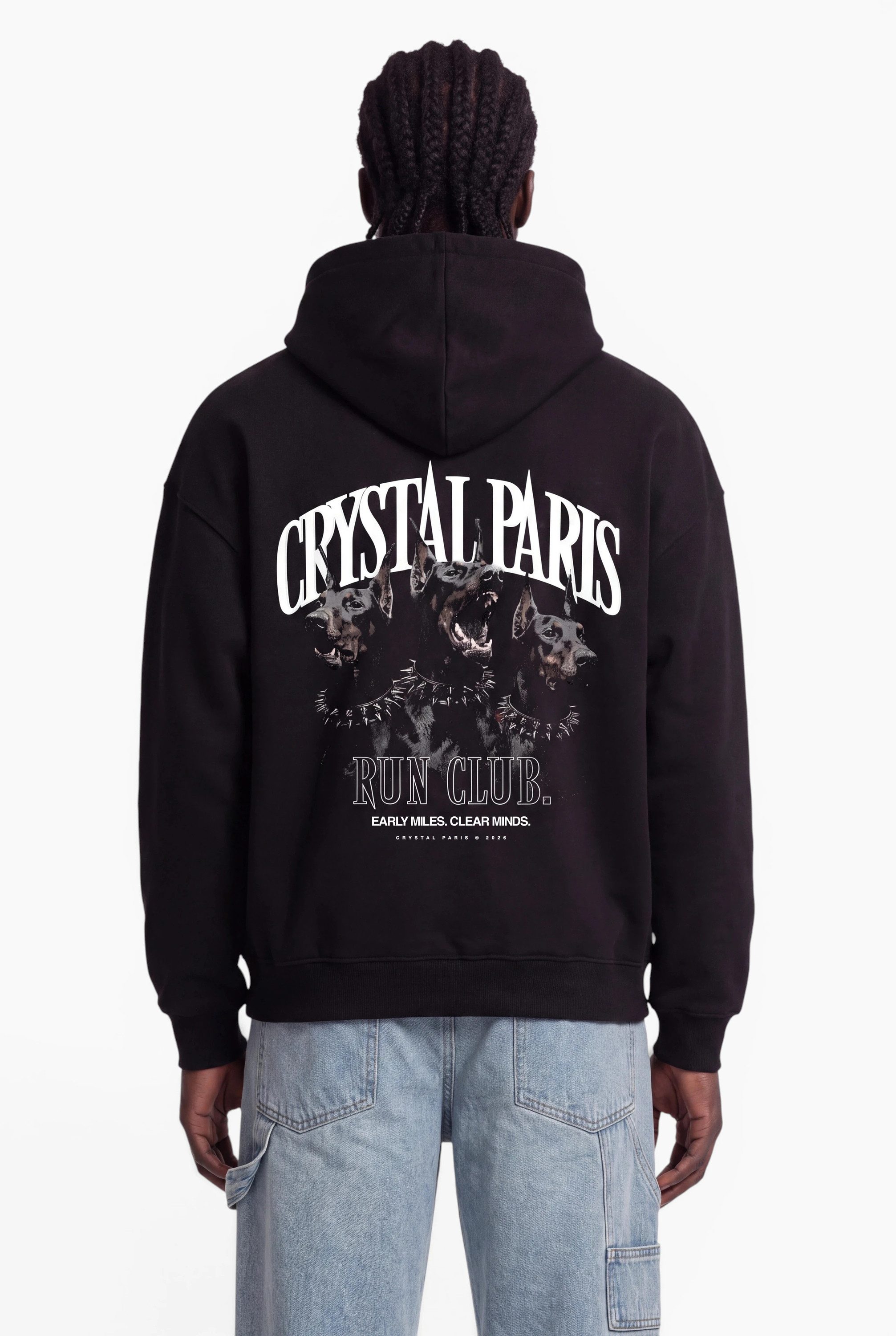 Crystal Paris Kapuzenpullover Run Club (1-tlg)