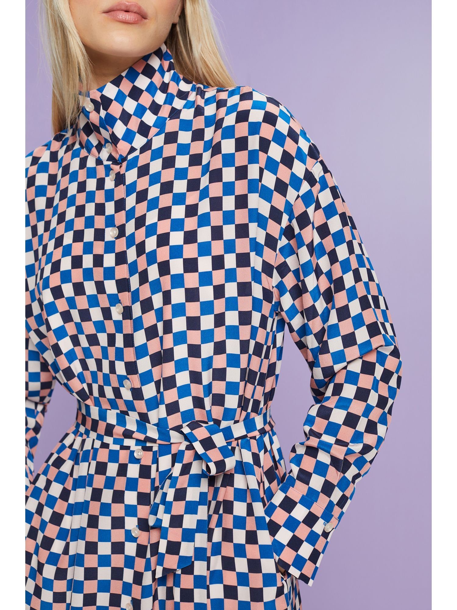 Seide Esprit Hemdblusenkleid Maxikleid Collection aus BLUSH