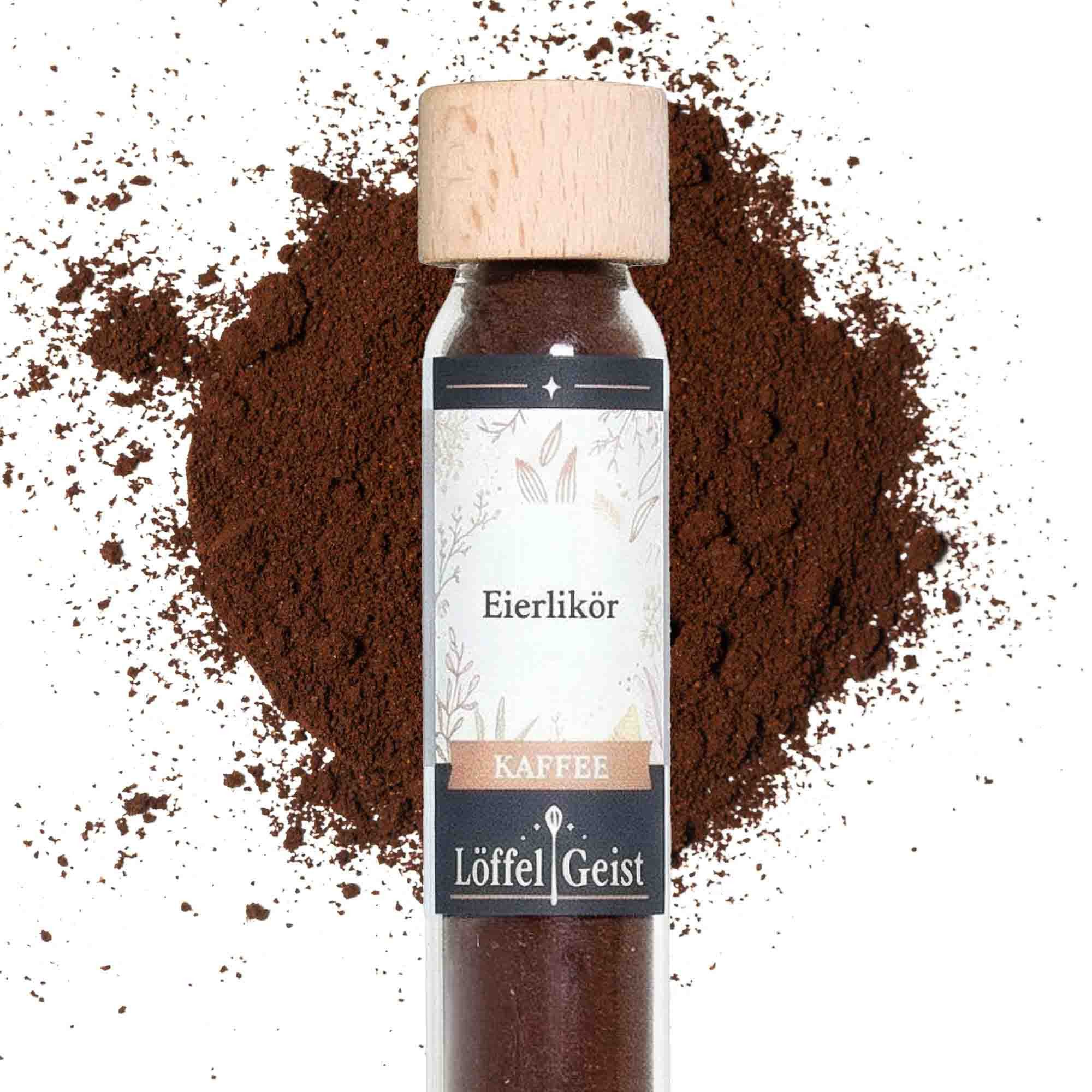 Löffelgeist Kaffee Aromakaffee Eierlikör(23g im praktischen Dosierglas)