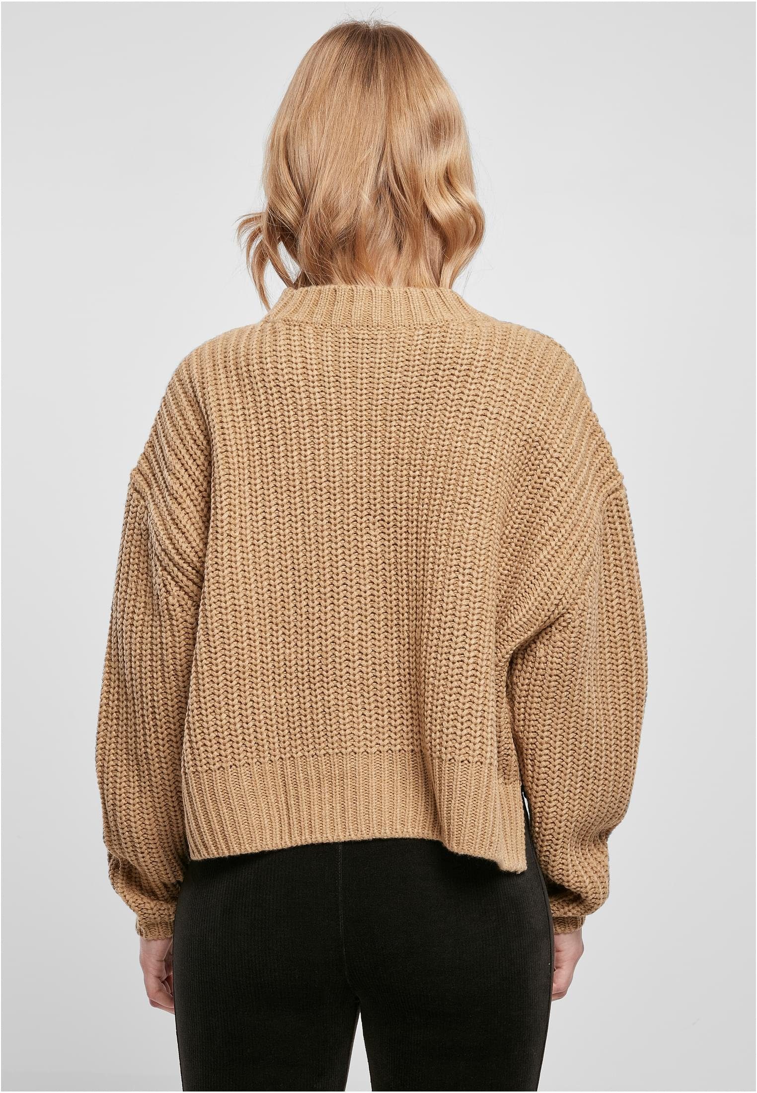 (1-tlg) URBAN unionbeige Sweater Oversize Ladies Damen CLASSICS Wide Kapuzenpullover