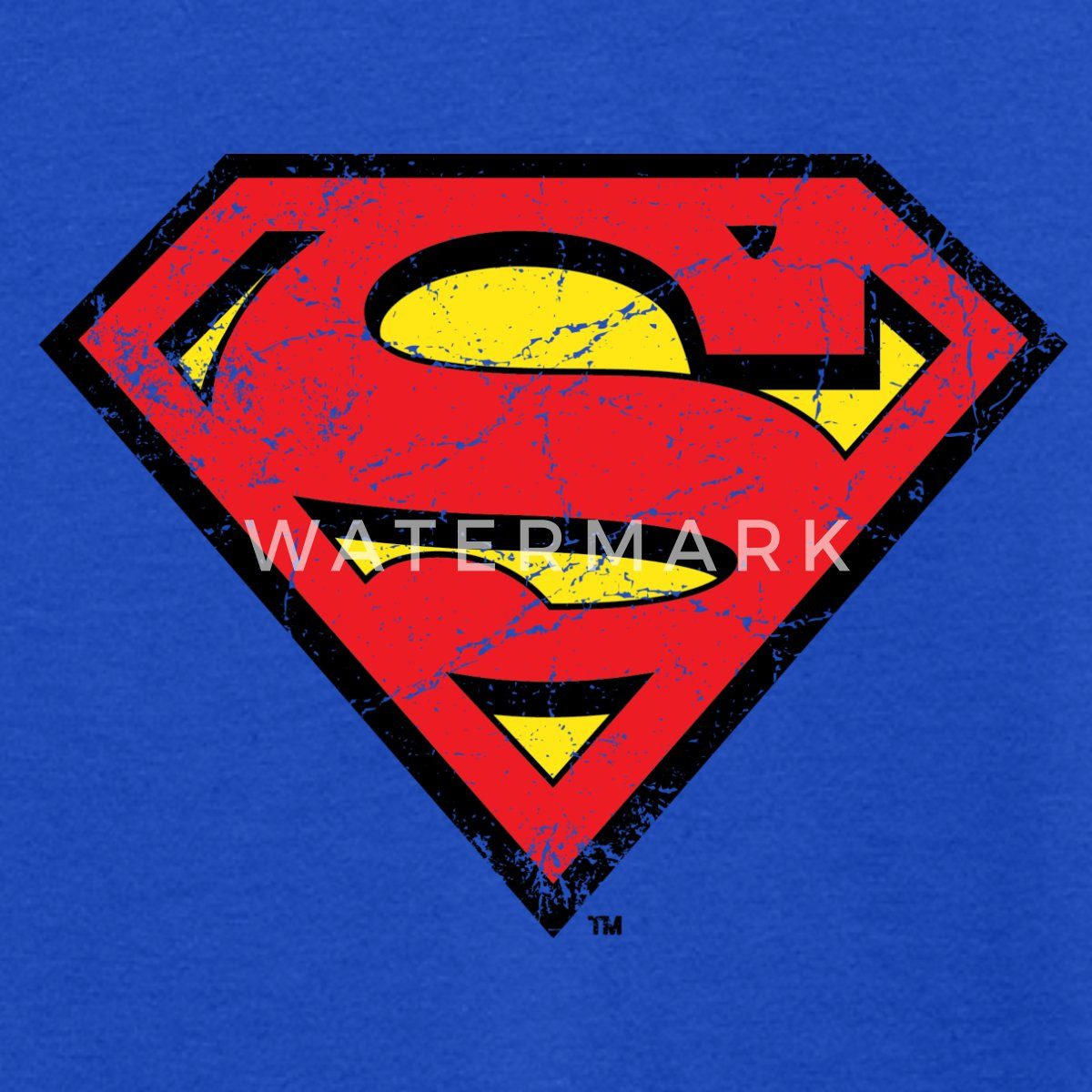 Spreadshirt T-Shirt DC Comics Superman Logo Used Look Karneval Teenager T-Shirt (1-tlg)