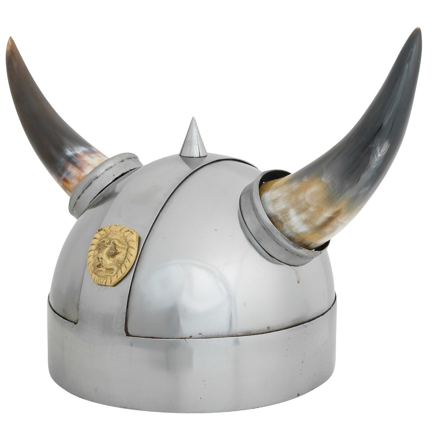 34cm LARP Dekoobjekt Krieger Dekoration Helm Rüstung Antik-St Wikingerhelm Metall Aubaho