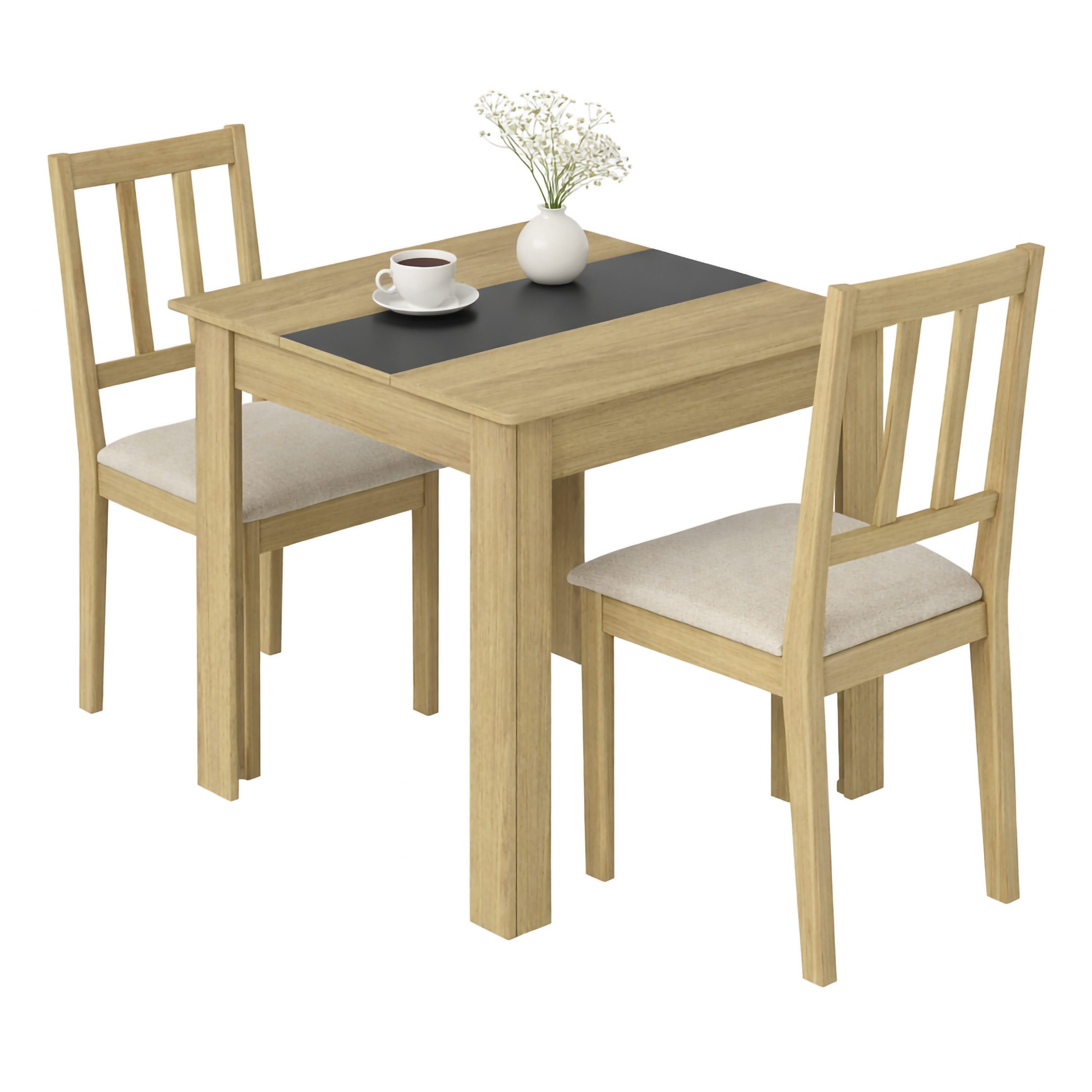 VCM Esstisch Esstisch Küchentisch B. 80 x T. 80 cm Disalo