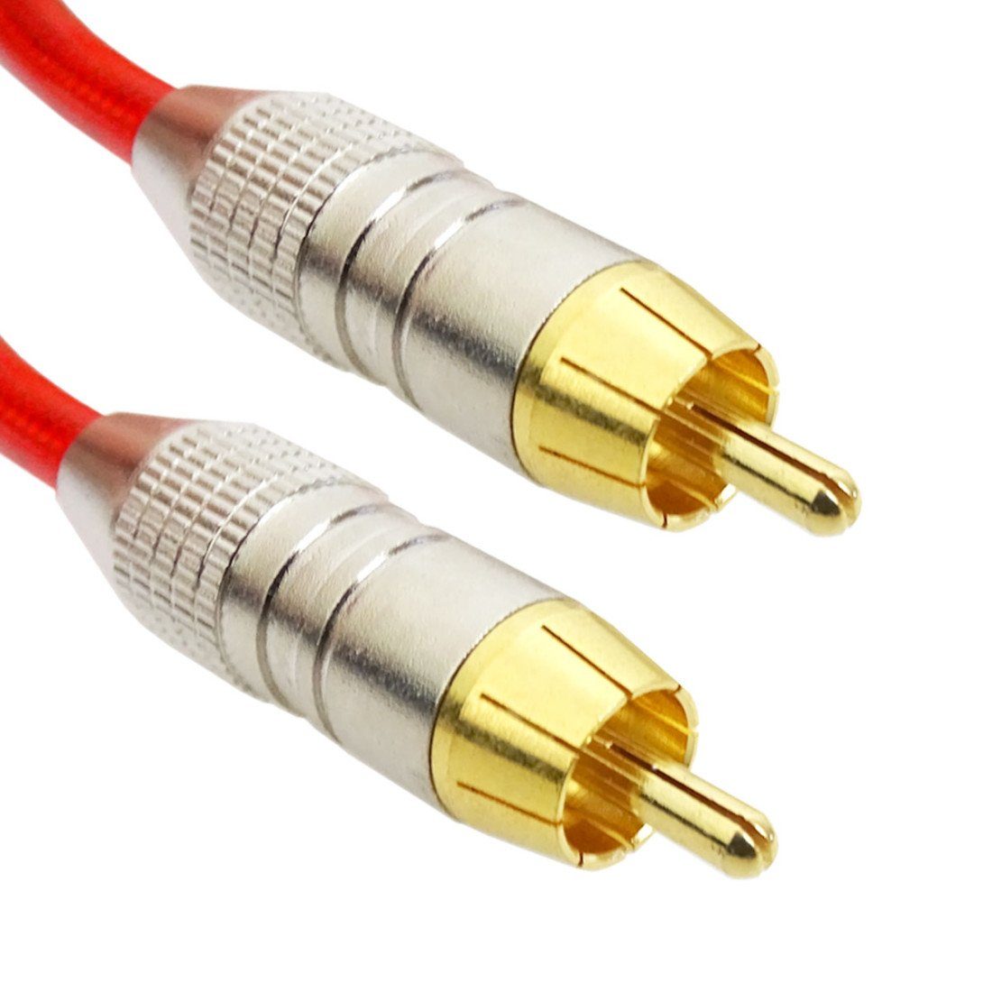 RØDE Rode Cinch-Kabel RCA Kabel 2x Stecker Rot 3m Audio-Kabel, (300 cm), RCA / Cinch-Kabel