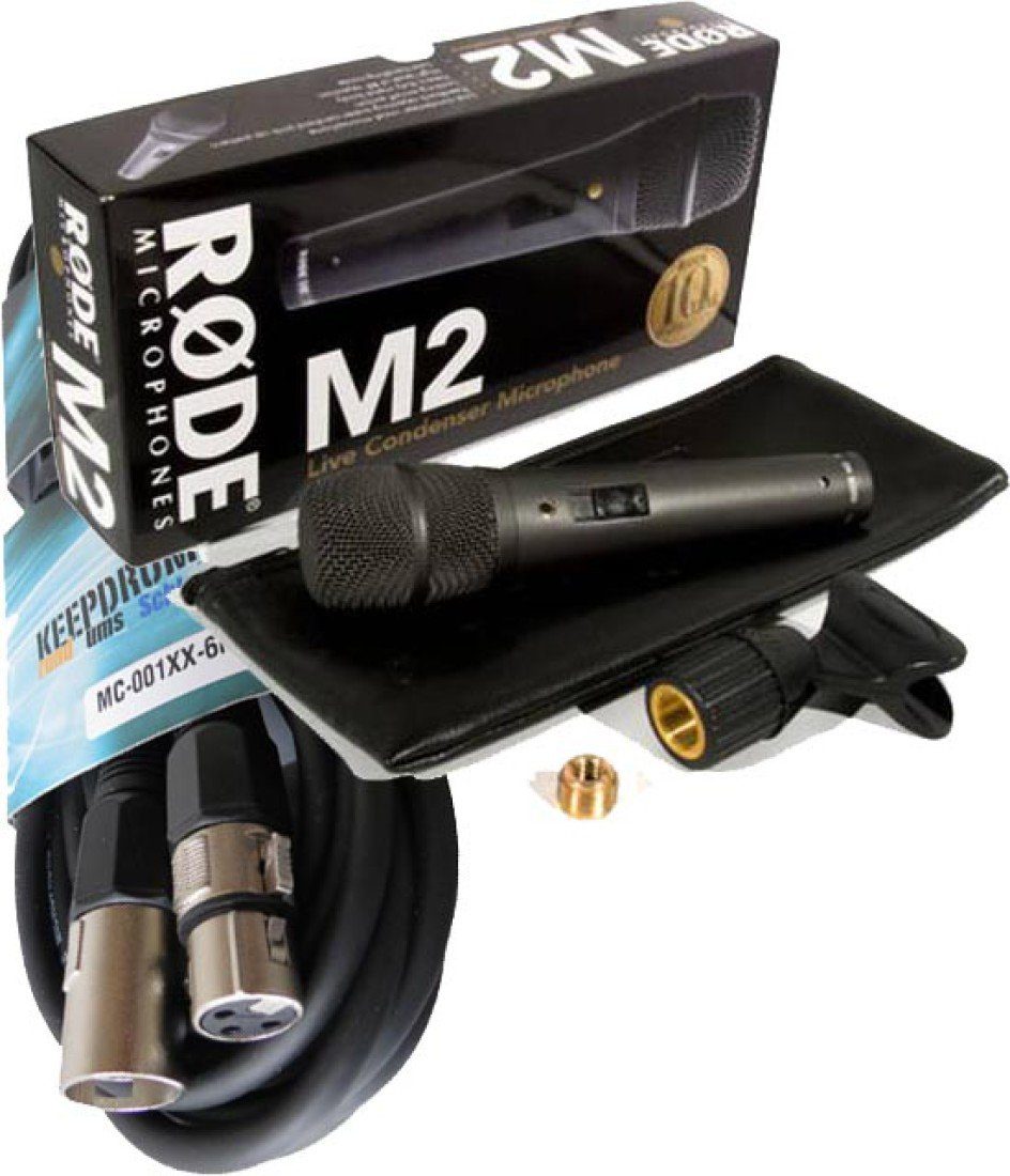 RØDE Mikrofon Rode M2 Mikrofon mit Stativ mit Kabel, Vorteilsset