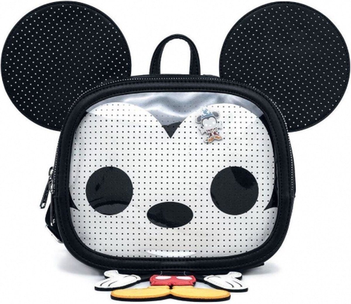 Loungefly Umhängetasche Disney POP! by Loungefly Rucksack Mickey Mouse Pin Trader Cosplay (1-tlg), Hochwertig und Detailliert