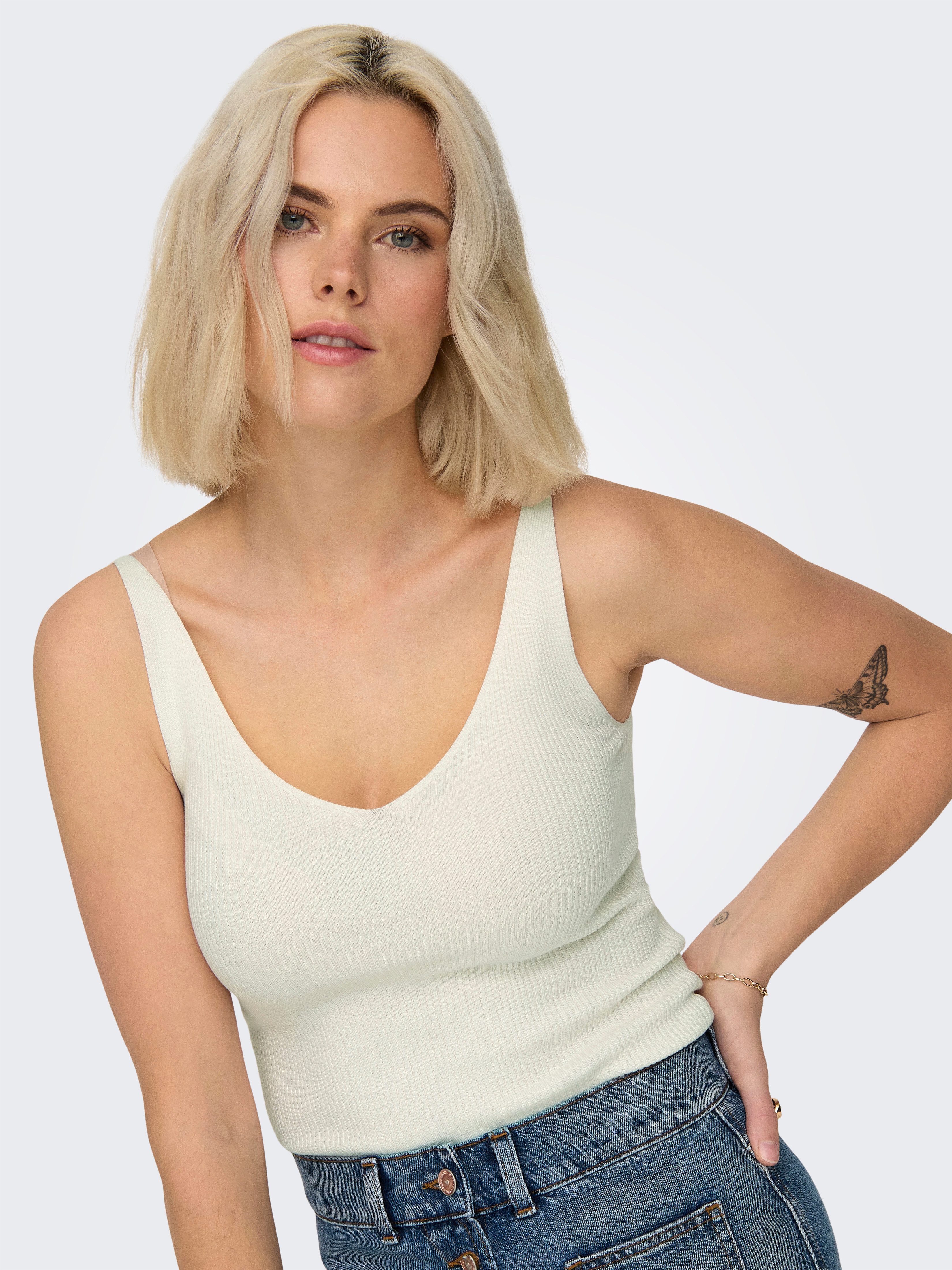 JDY Stricktop JDYNANNA S/L TOP KNT NOOS