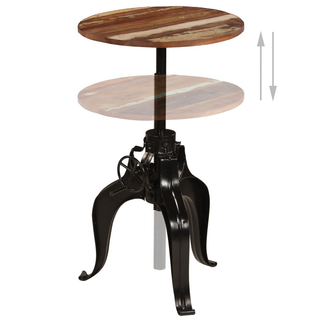 vidaXL Esstisch Bartisch Altholz Massiv 60x(76-110) cm (1-St)