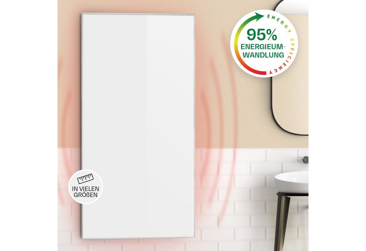 Klarstein Heizkörper Wonderwall 72, elektrische Infrarot Wandheizung Thermostat Bild Heizung elektrisch