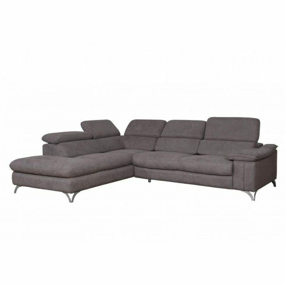 JVmoebel Sofa Graues Ecksofa Sofa Bettfunktion Couch Polster Sitz Ecksofas, Made in Europe