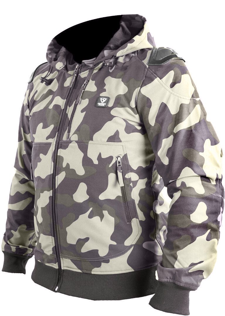 MUGENRACE Motorradjacke Leo wasserdichte Motorrad Softshell Jacke Ellenbogenprotektoren enthalten,Schulterprotektoren enthalten,was