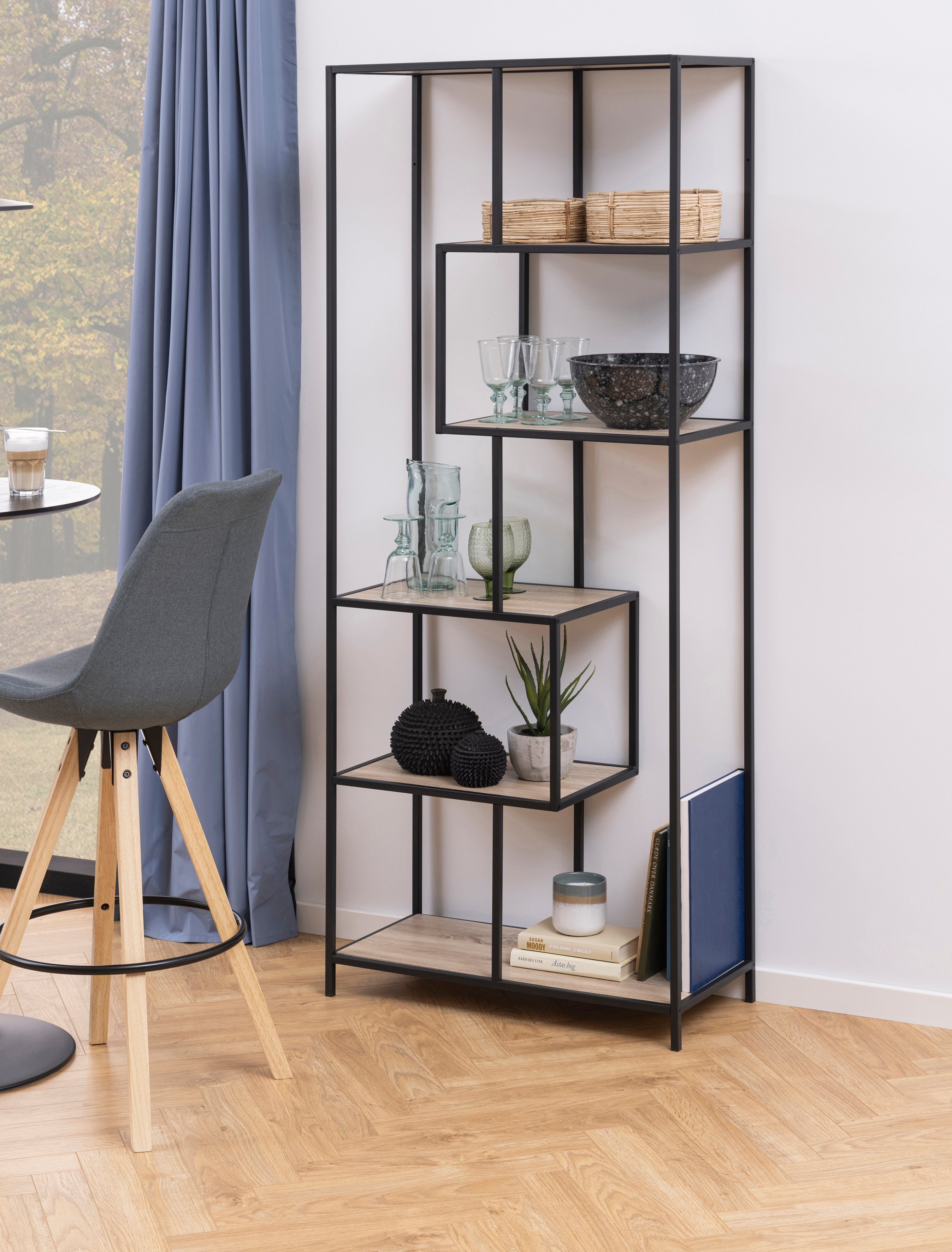 ACTONA GROUP Bücherregal, Metallgestell, modernes Design, günstig online kaufen