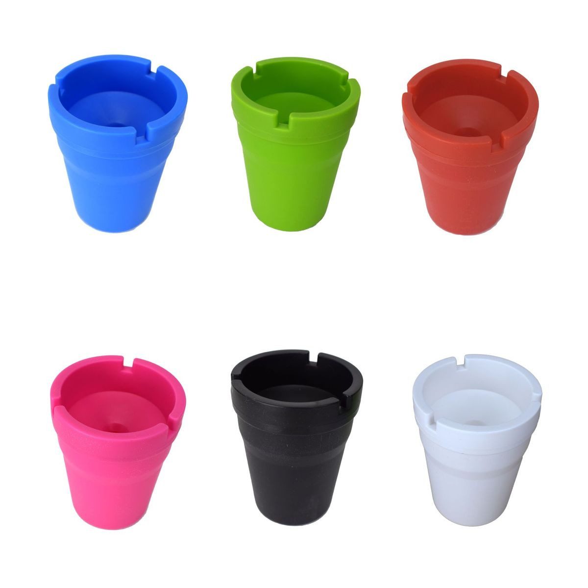 Marabellas Shop Aschenbecher Windsicherer kompakter Aschenbecher 7,5 x 10,5 cm mit Aschebehälter, abnehmbarer Deckel