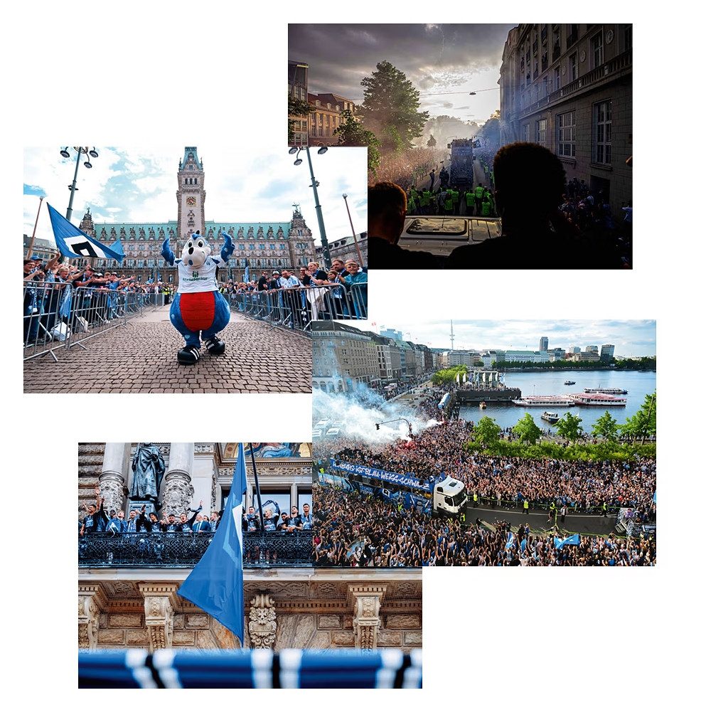 HSV Armband HSV Poster 4er-Set Aufstieg 24/25 Stadt