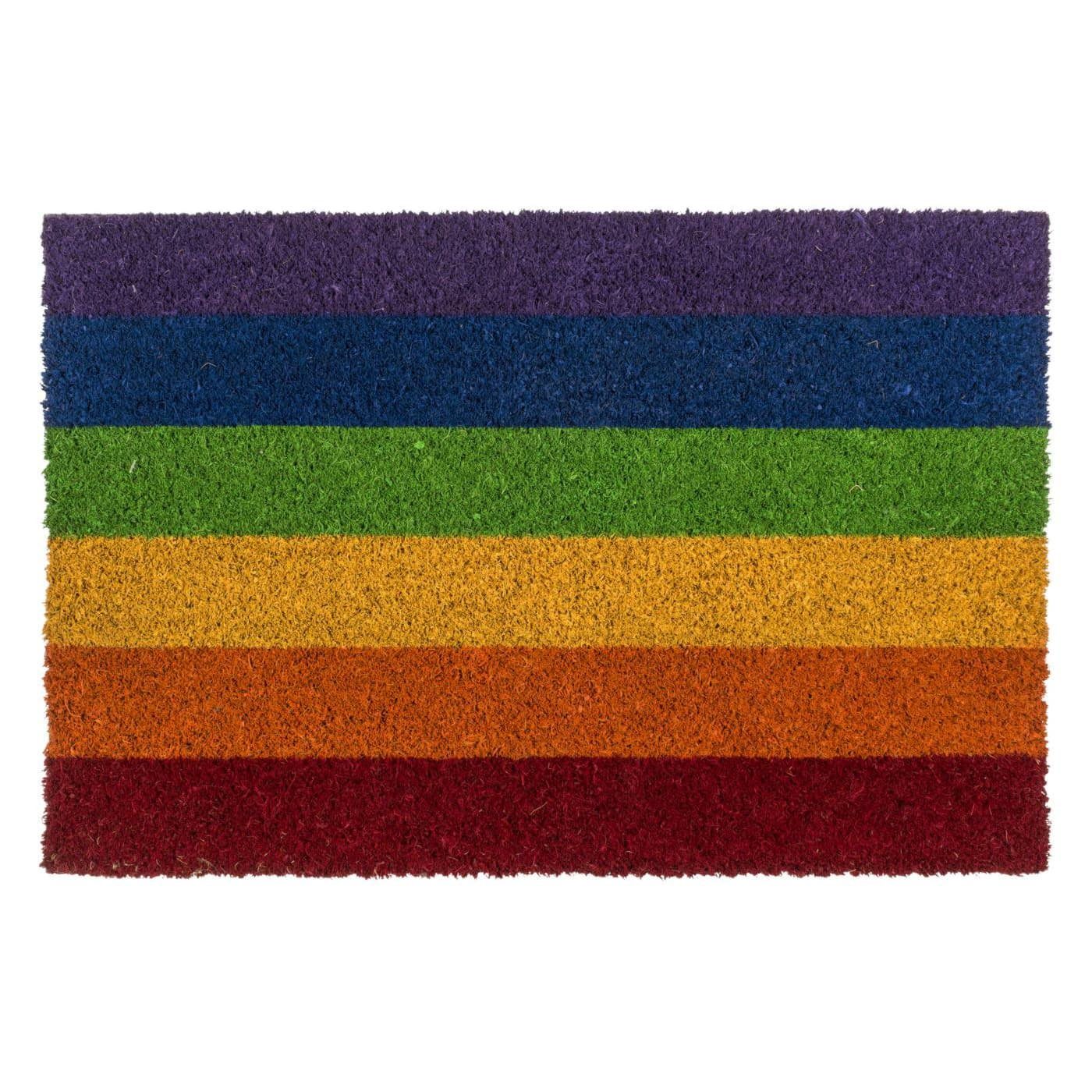 Fußmatte Schmutzfangmatte Regenbogen ReWu, 60x40 cm, Fussabstreifer