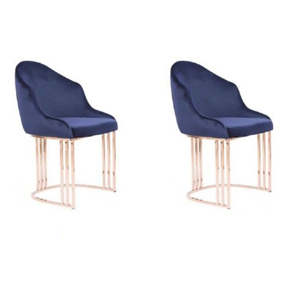 Xlmoebel Кресла Moderner Designer Lehnstuhl, 2x Stühle mit luxuriösem Textilpolster (1-St., 2x Stuhle), Hergestellt in Europa