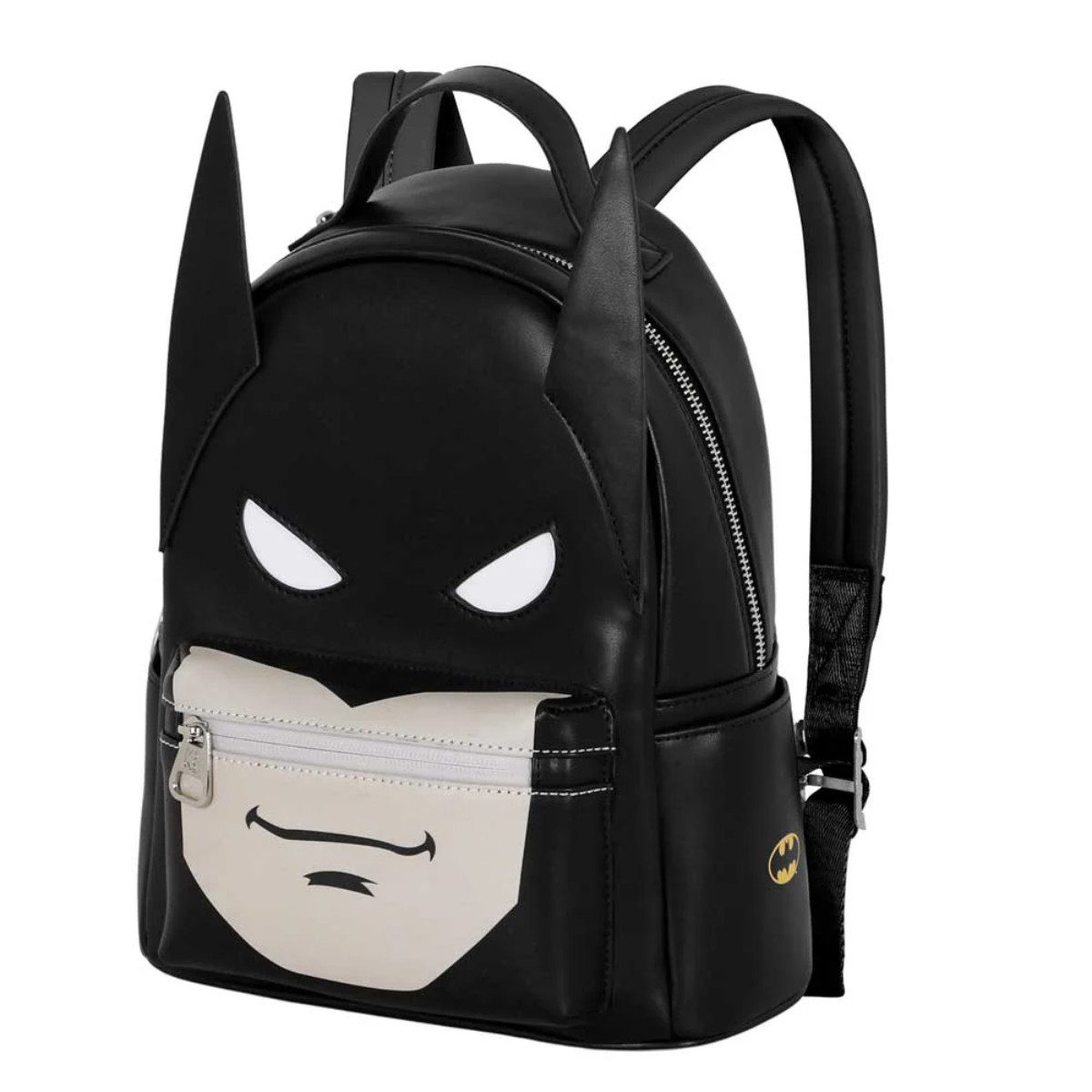 DC Comics Rucksack Batman Schulrucksack Schwarz mit Innenfach und Reißverschluss