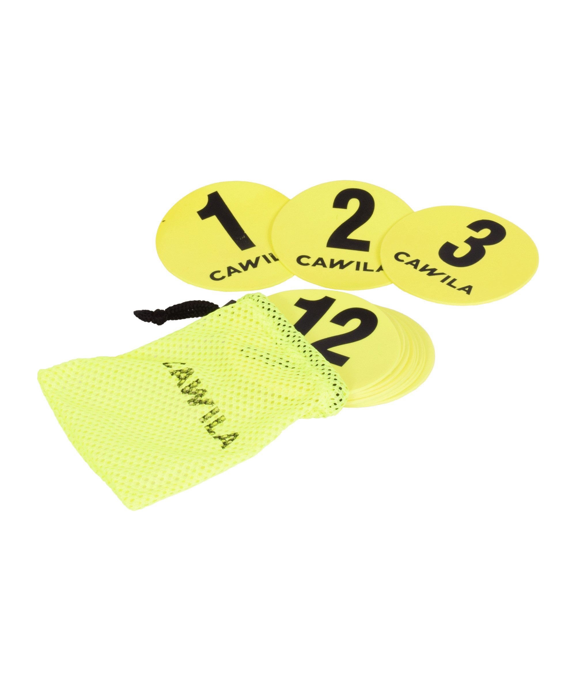 Cawila Trainingshilfe Cawila Floormarker Nr.1-12 Set 12,5 cm
