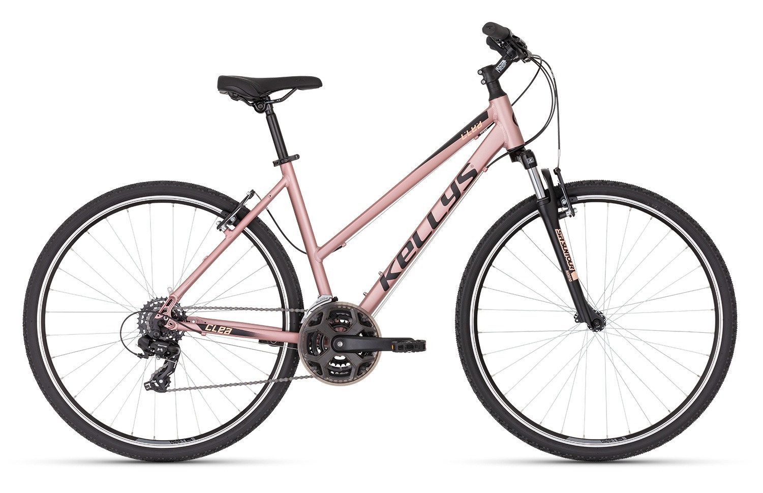 Kellys Fitnessbike Fitnessbike Clea 10 Rose Gold 28" Trapez, 21 Gang Shimano SHIMANO TY300 (direct mount) Schaltwerk