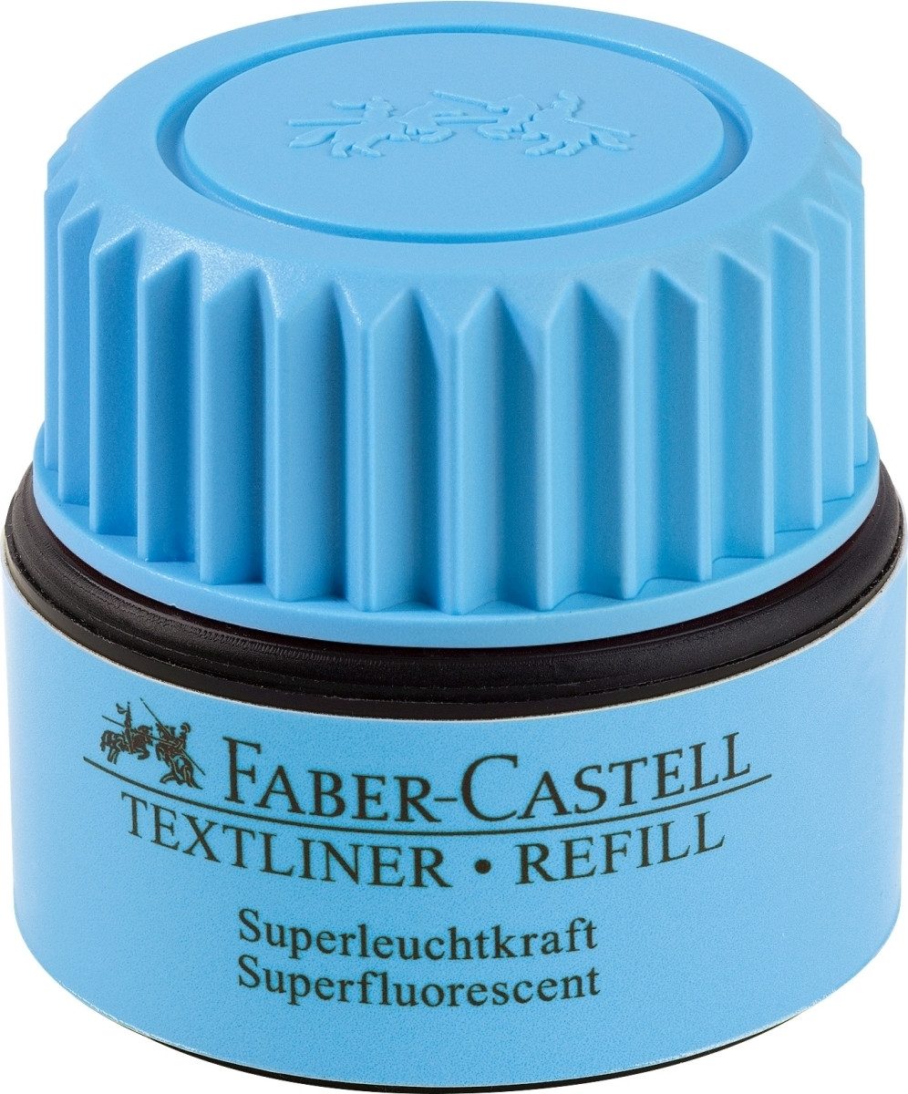 Faber-Castell Füllhalter Nachfülltinte für den Textmarker 48 Refill 25ml blau (4 Stück)