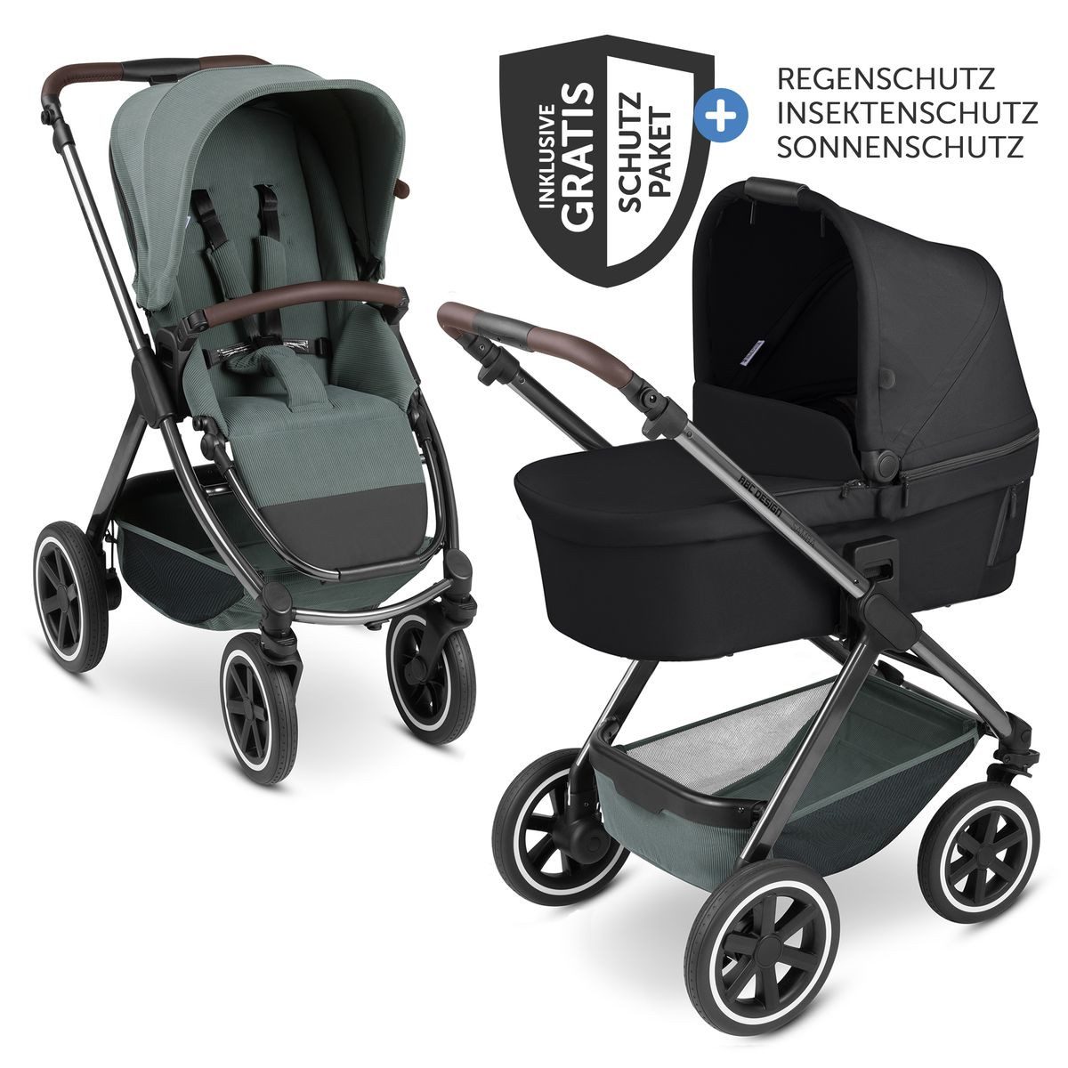 Kombi-Kinderwagen Samba - Aloe
