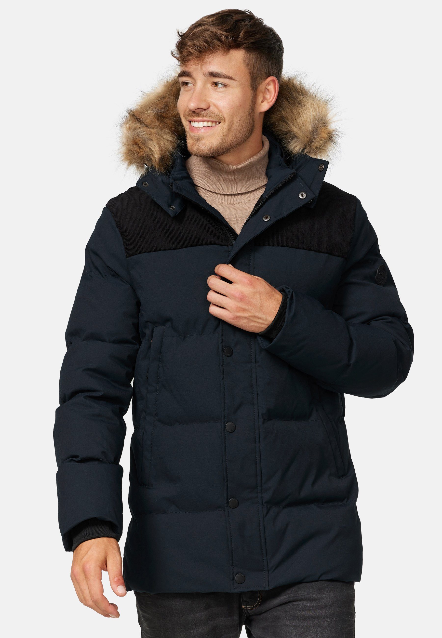 Indicode Winterjacke Black Hexyl