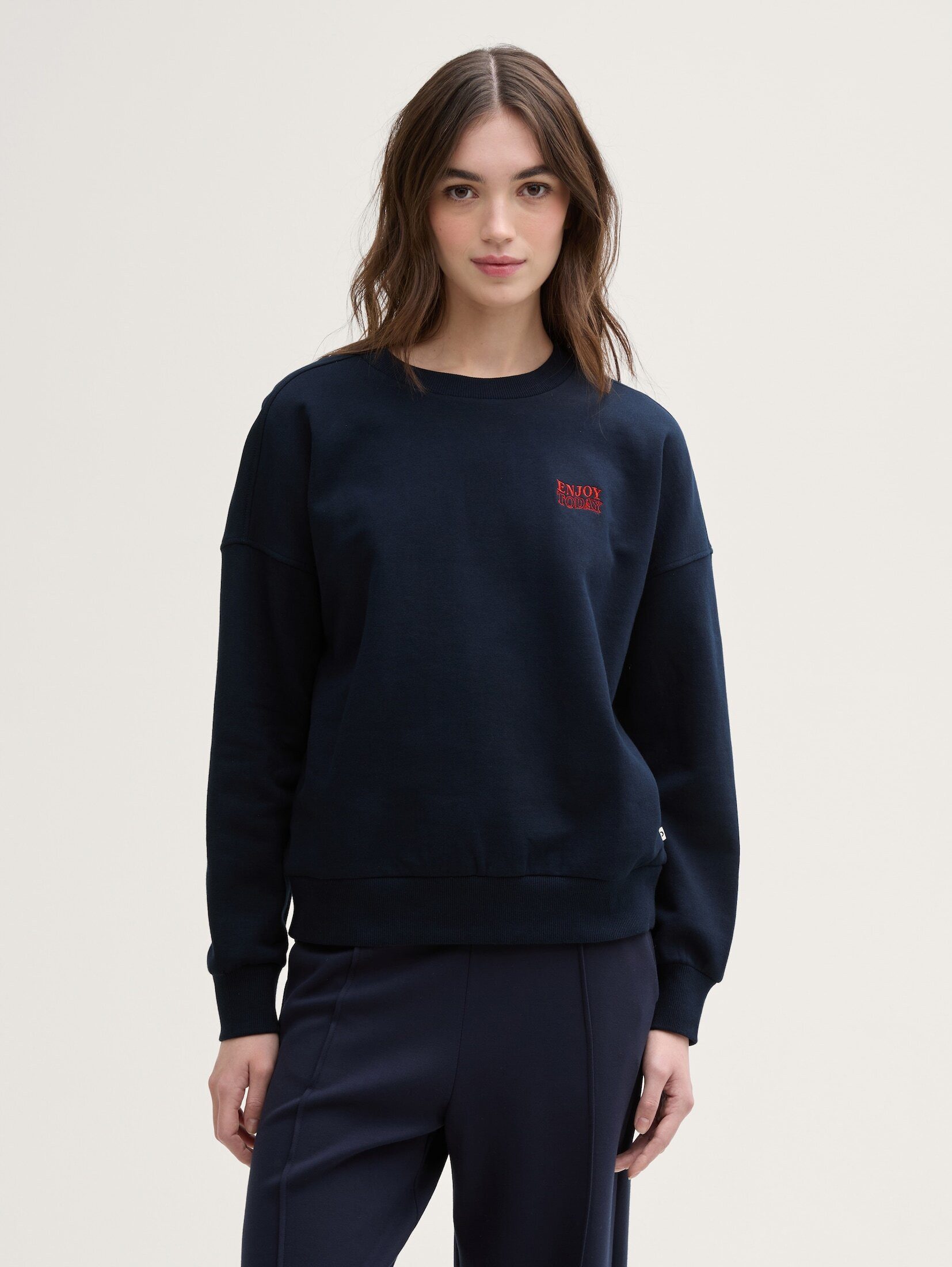 TOM TAILOR Denim Sweatshirt aus weicher günstig online kaufen