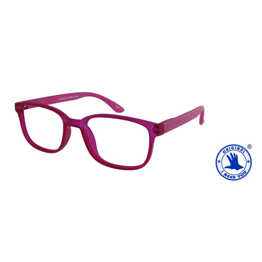 I Need You Lesebrille Rainbow Pink (2,5 dpt)