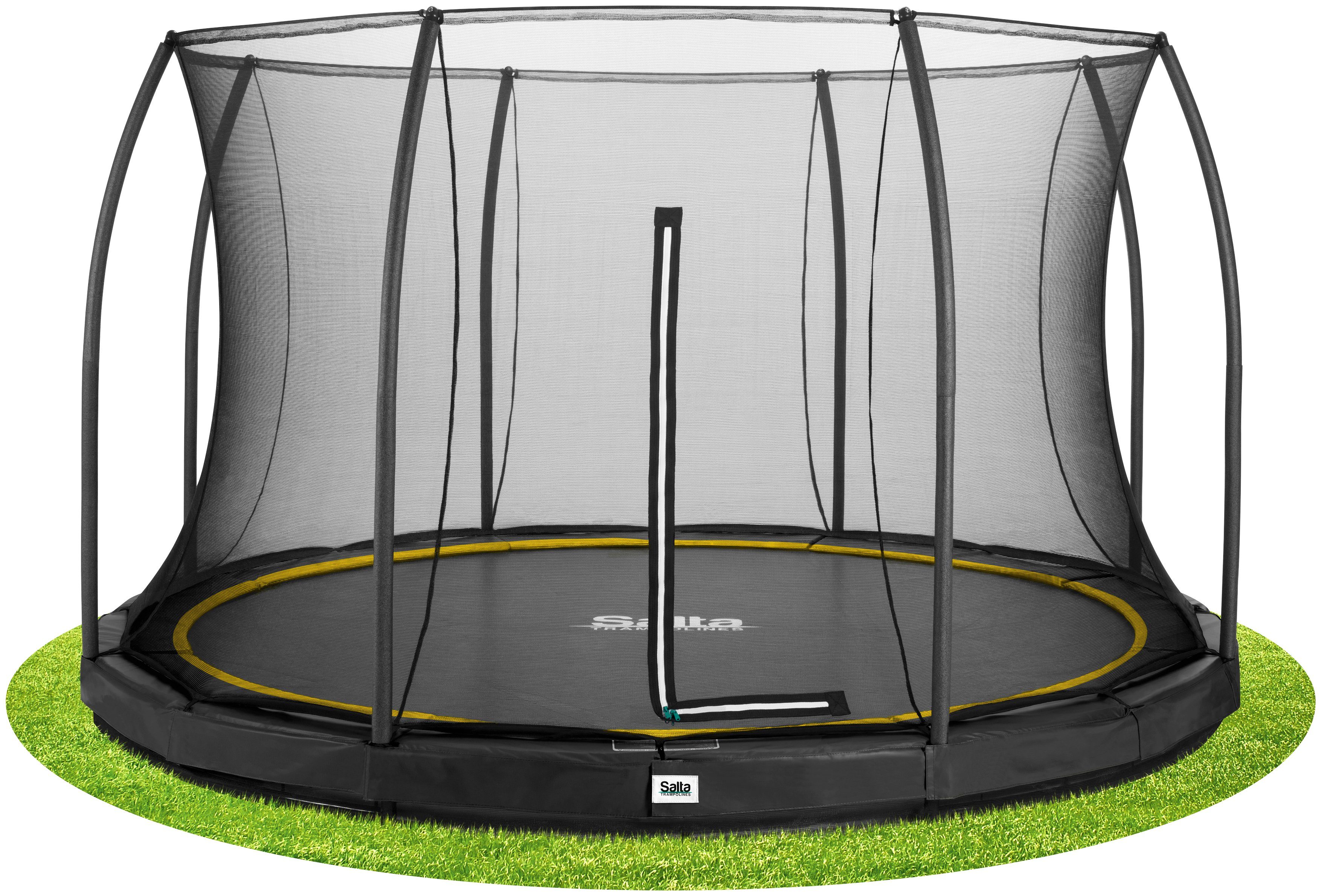 Salta Gartentrampolin Comfort Edition Ground, Ø 366 cm, Schutzrand schwarz