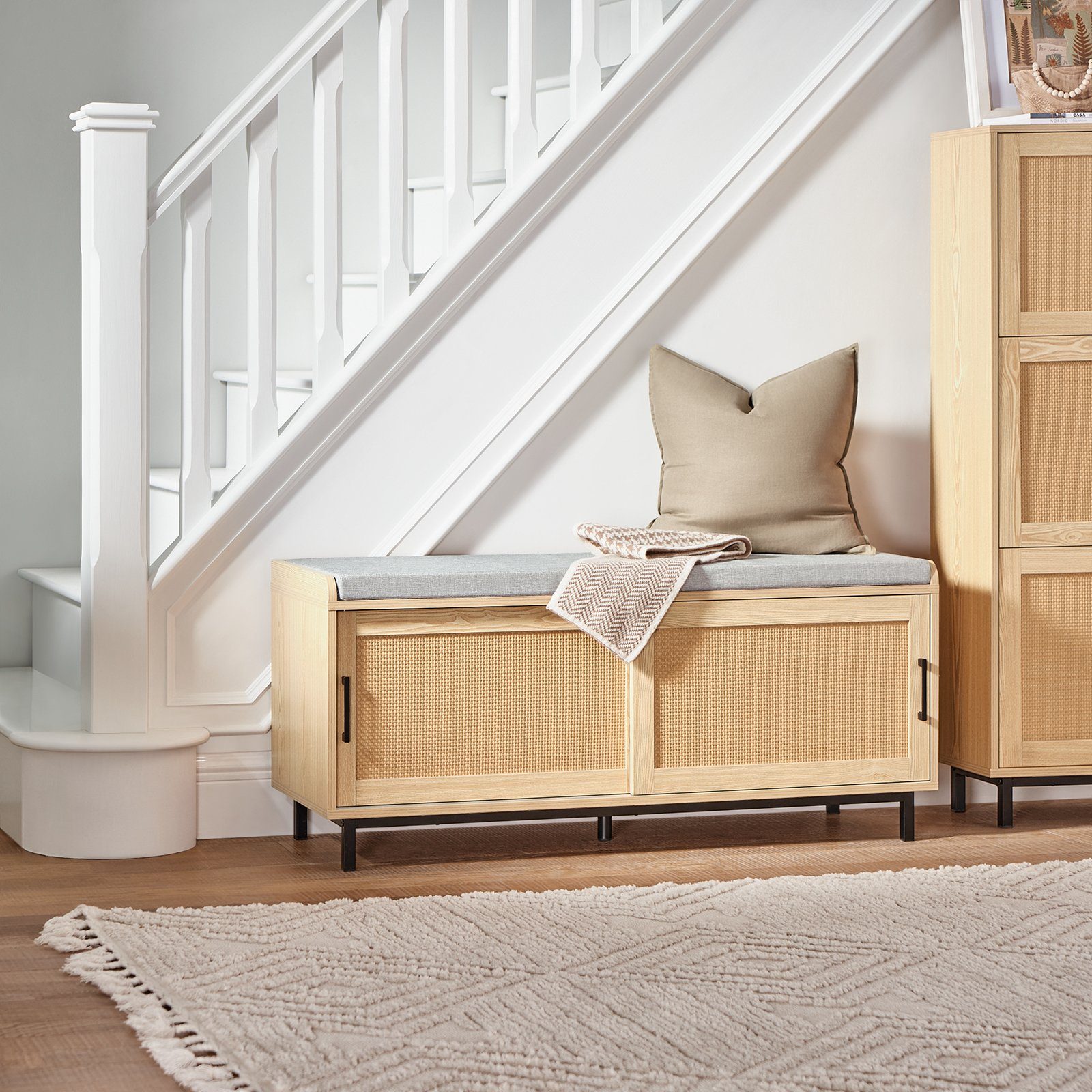 SoBuy Schuhbank FSR154, Schuhorganizer Schuhregal mit gepolstertem Kissen, günstig online kaufen