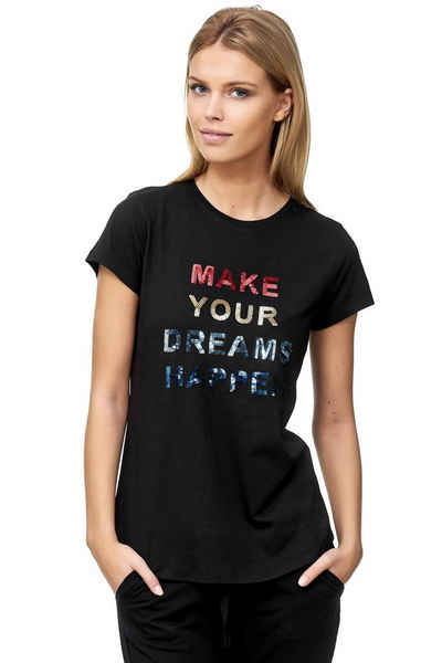 Decay T-Shirt mit Paillettenschriftzug 3027520