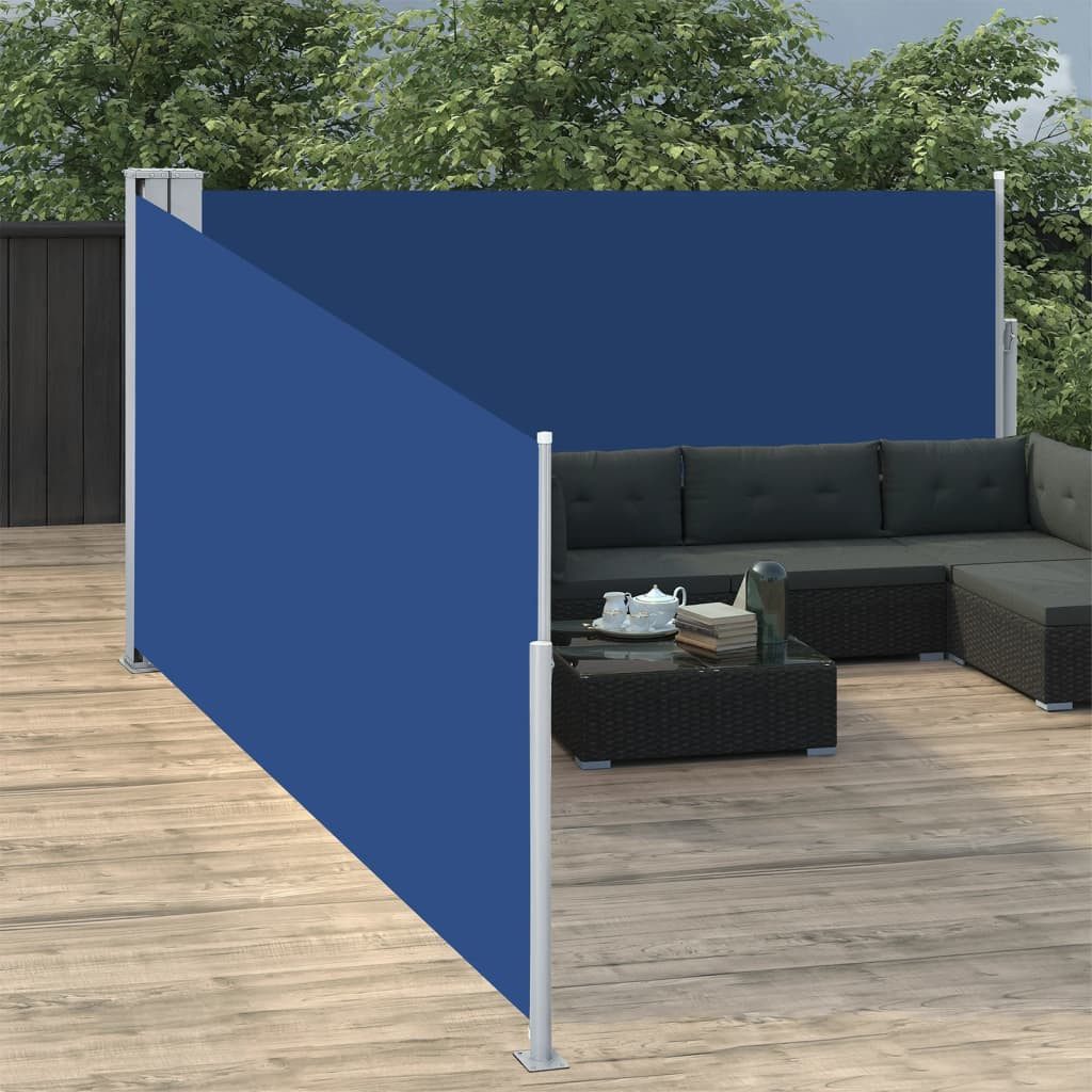 Seitenmarkise Garten-Blau 100 x (0-1000) cm mit automatischer