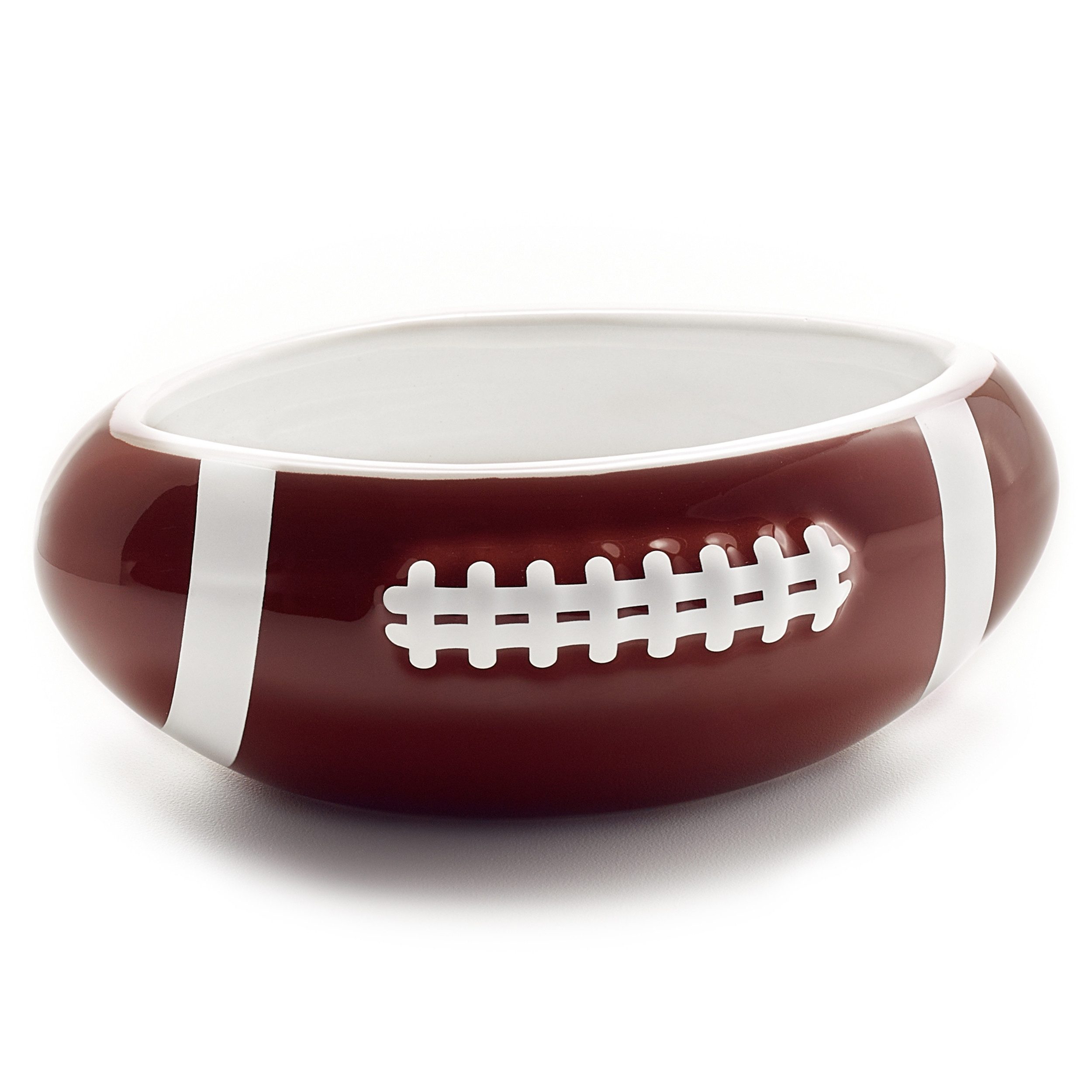40YARDS Snackschale American Football Snackschale / Schüssel / Bowl, Keramik, (1-tlg), in American Football Form (Größe M, 16 cm Länge)