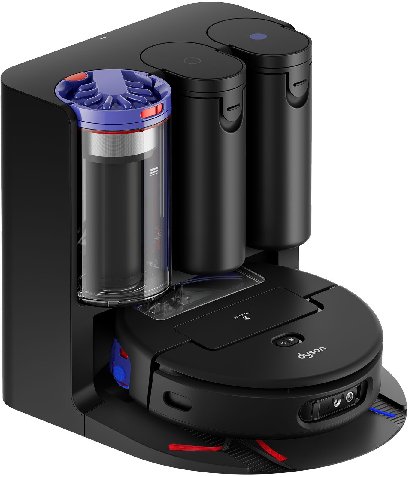 DYSON Saugroboter mit Wischfunktion spot+scrub Ai, beutellos, Beseitigt versteckte Flecken mithilfe fortschrittlicher KI