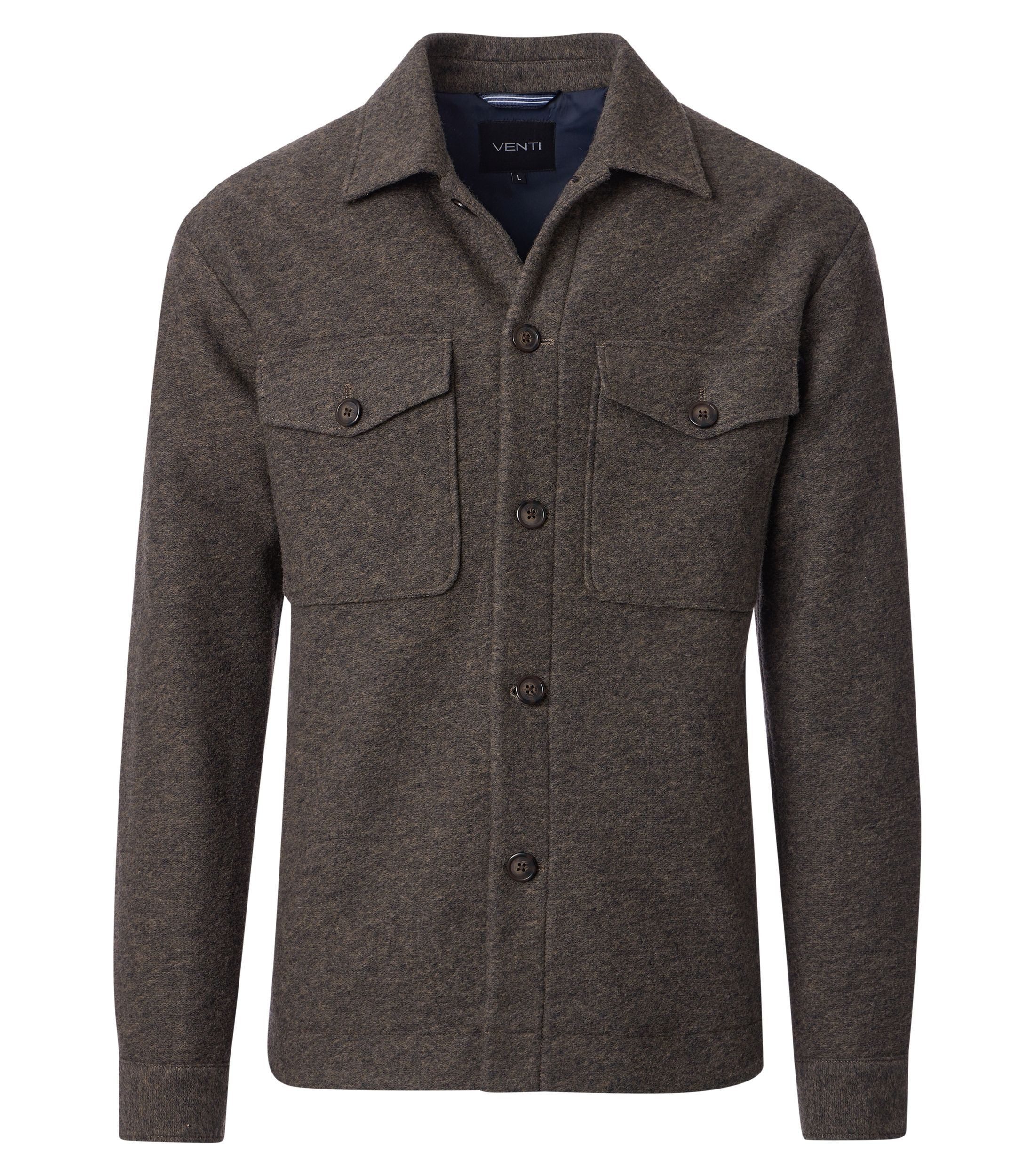 VENTI Langarmhemd VENTI Hemdjacke uni günstig online kaufen