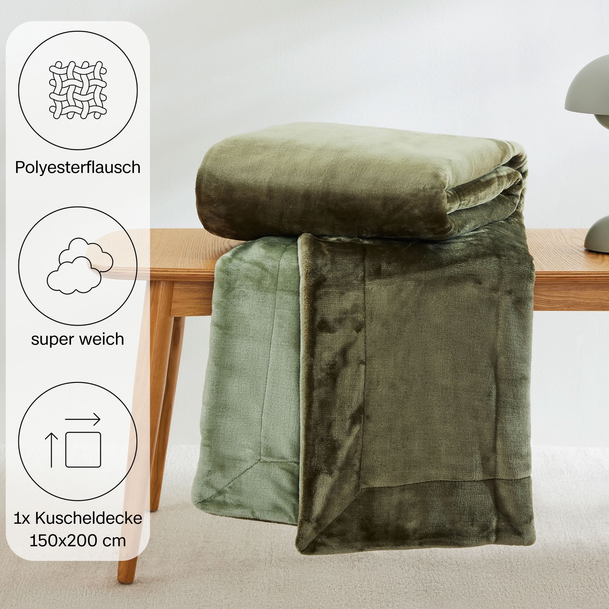 Wohndecke Doublesoft, Kuscheldecke, Deal, Kissen geschenkt!, s.Oliver, Kuscheldecke 150x200 cm, GRATIS-Zugabe:2x Kissenhülle (Reißverschluss)