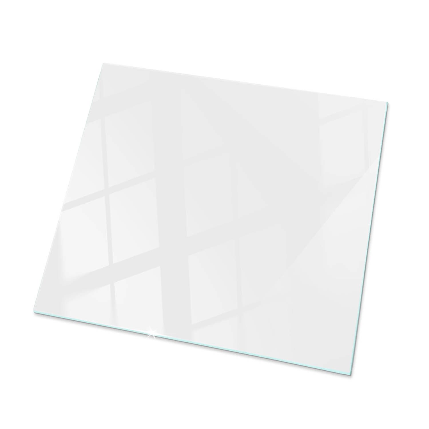 Tulup Tischplatte Tisch Glasplatte Ersatz Glatte weiße Farbe Ersatzplatte Glas