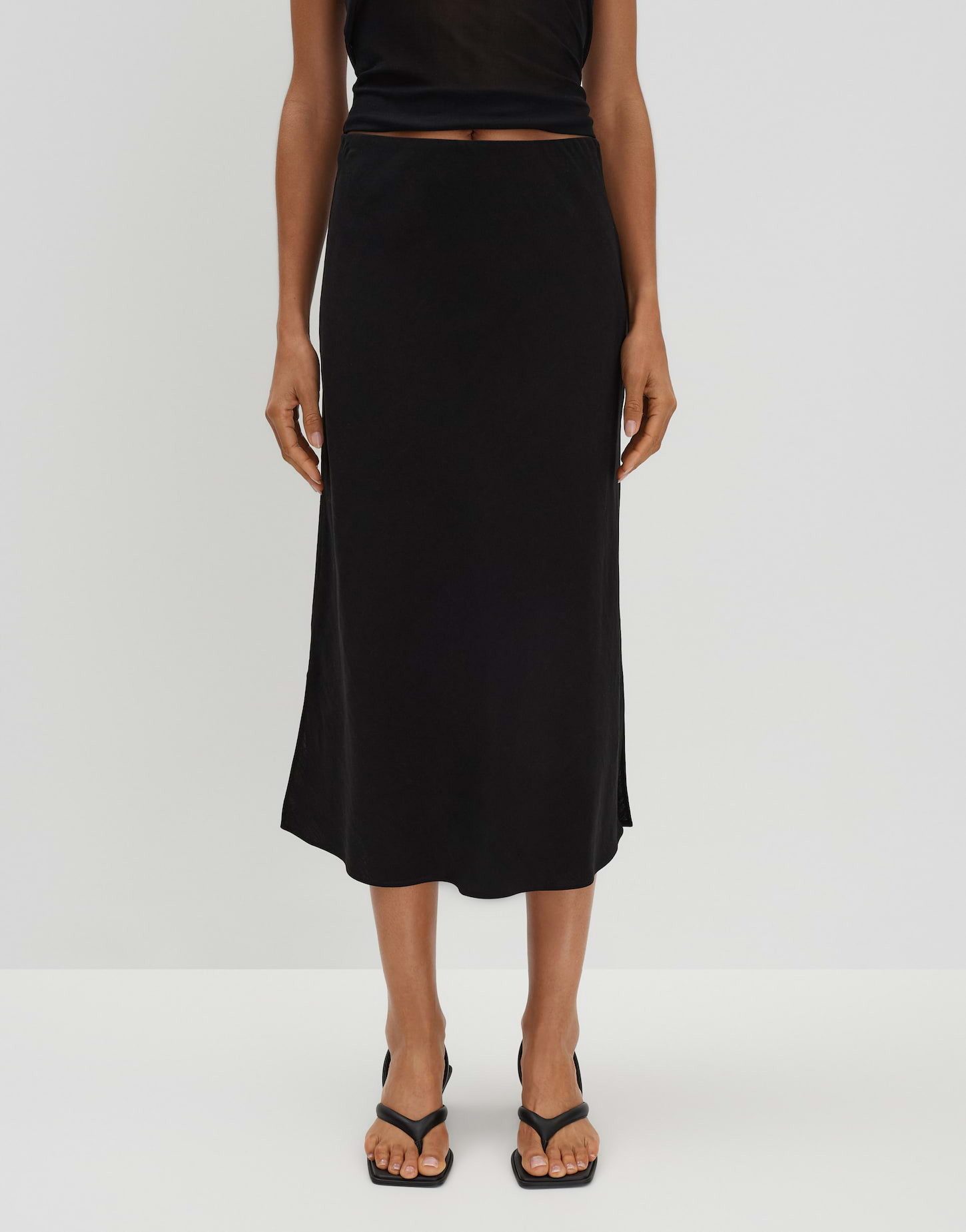 Midirock ODINI LINEN mit moderner Eleganz