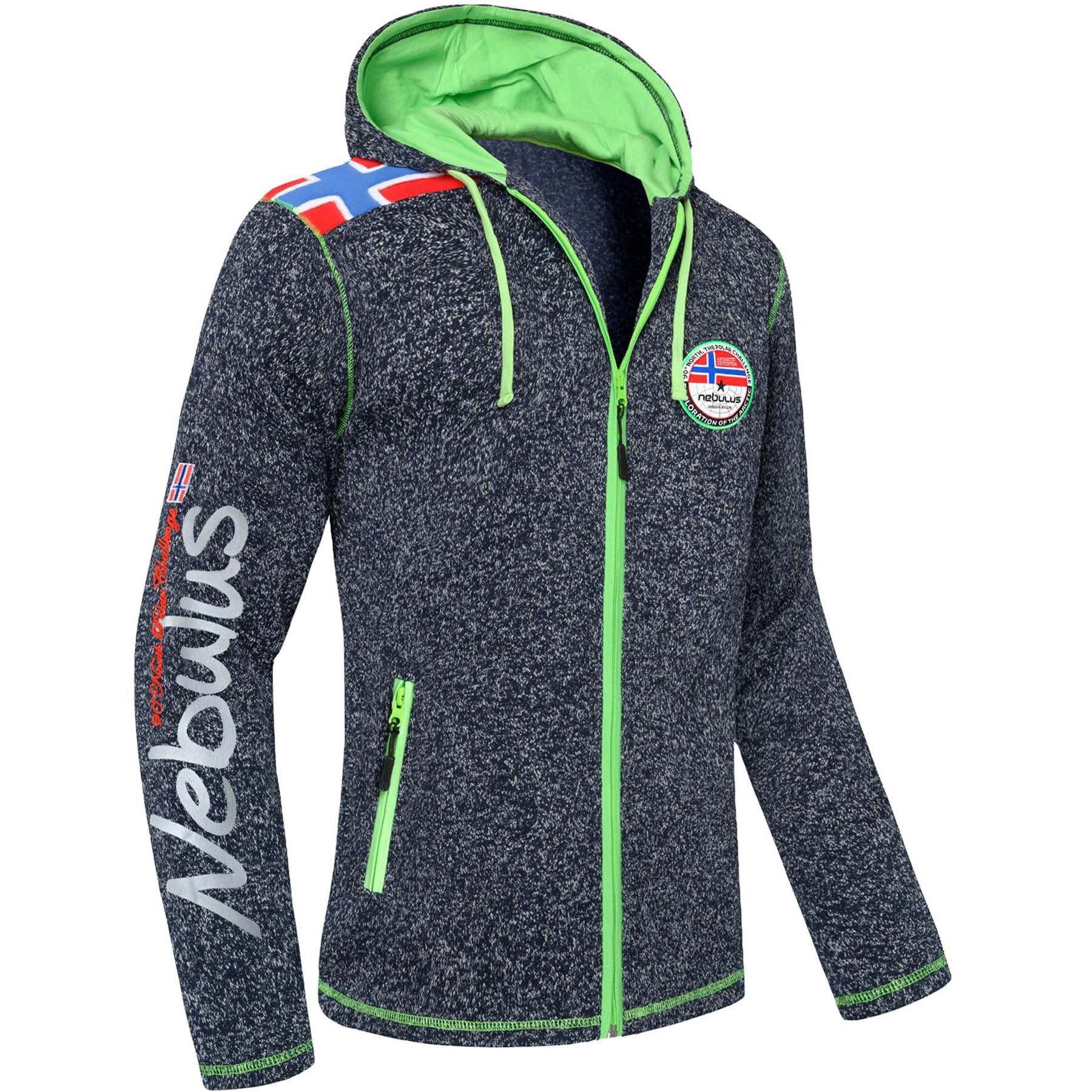 Nebulus Fleecejacke NORSKA, P4646 - Herren, navy meliert, L
